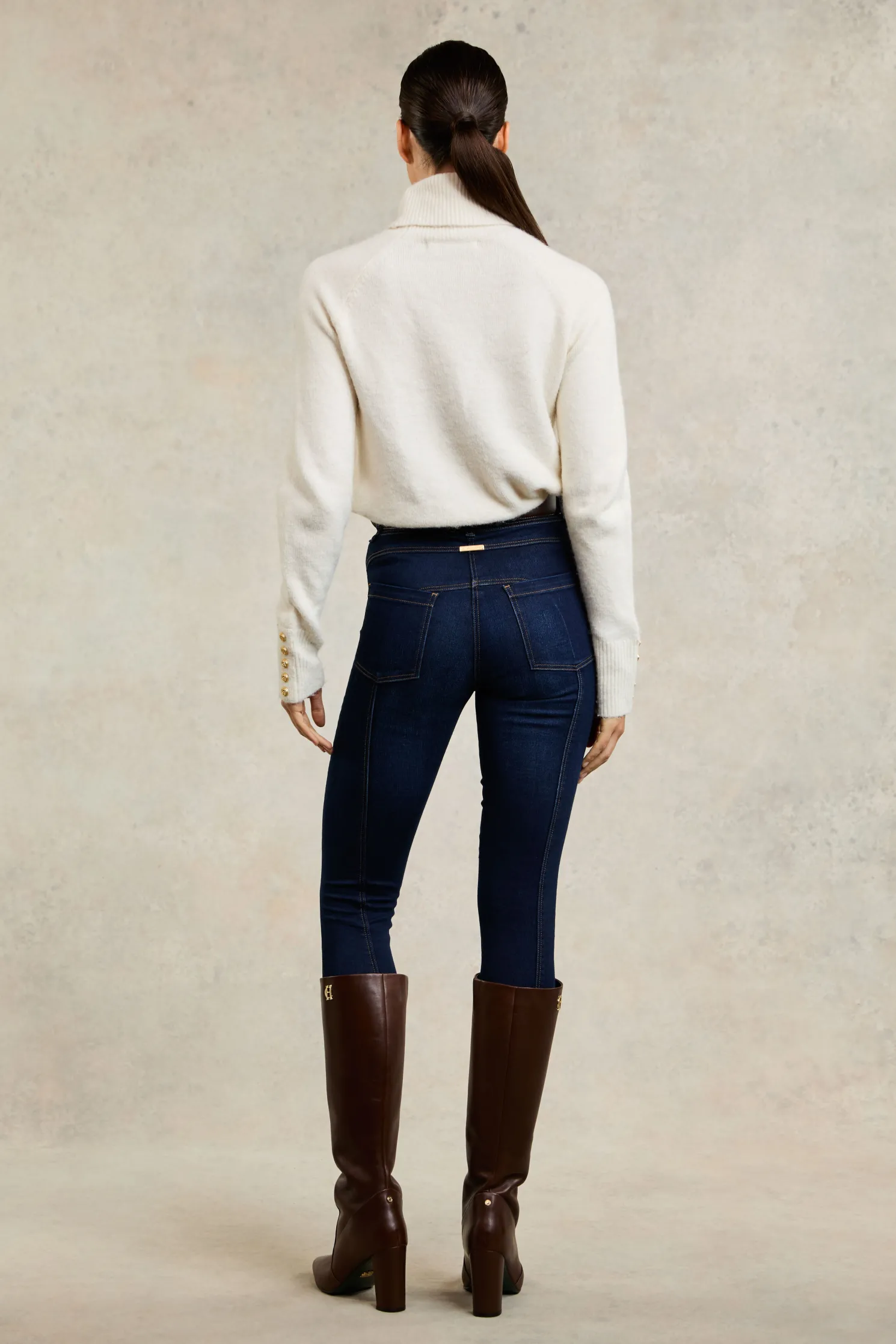 5 Pocket Jodhpur Jean (Dark Indigo)