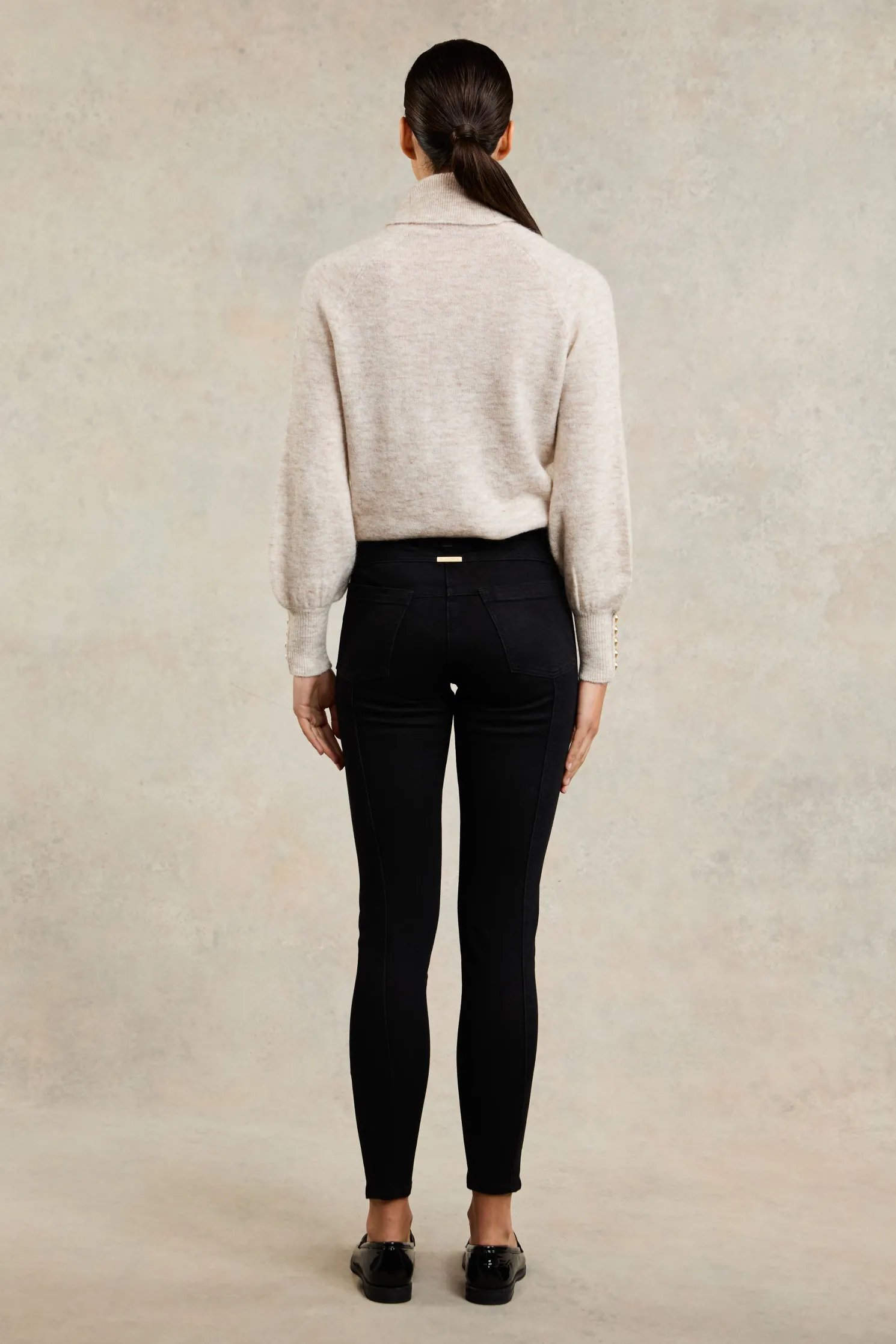 5 Pocket Jodhpur Jean (Black)