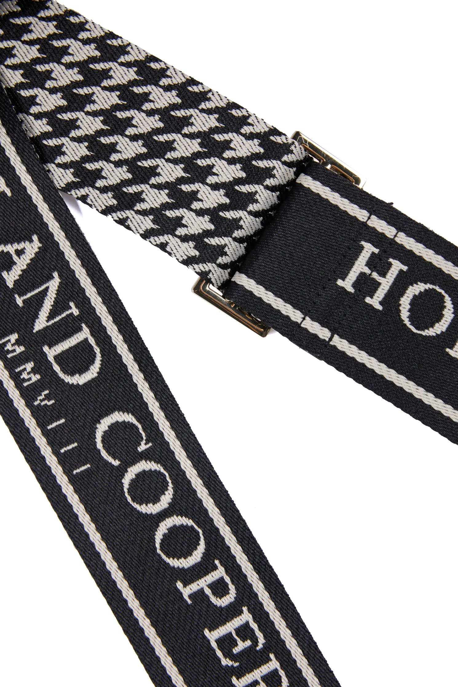 Abbot Bag Strap (Ecru Houndstooth)