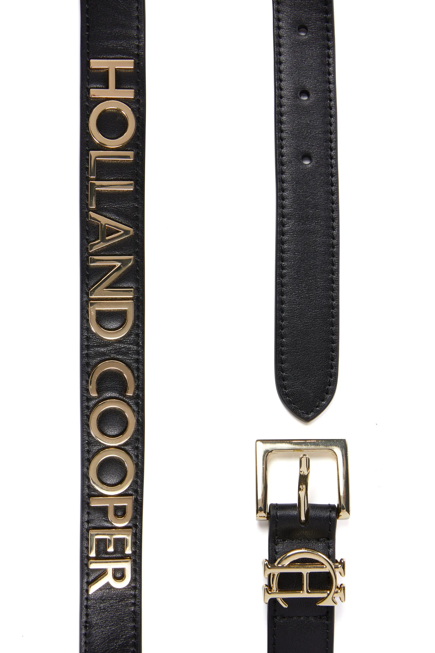 Abbot Leather Belt (Black Gold)