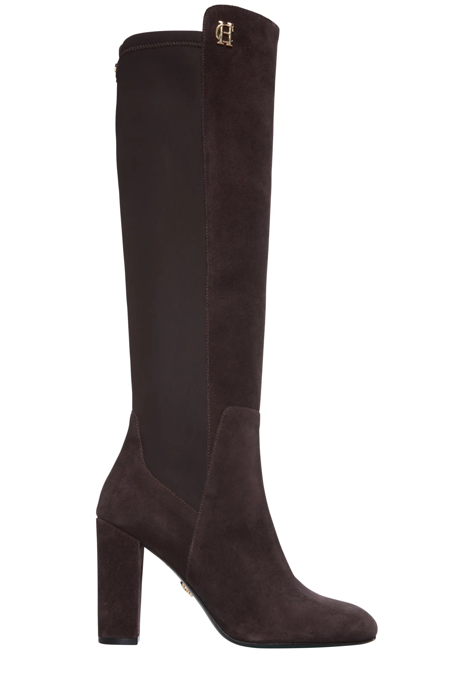 Albany Heeled Boot (Chocolate Suede)