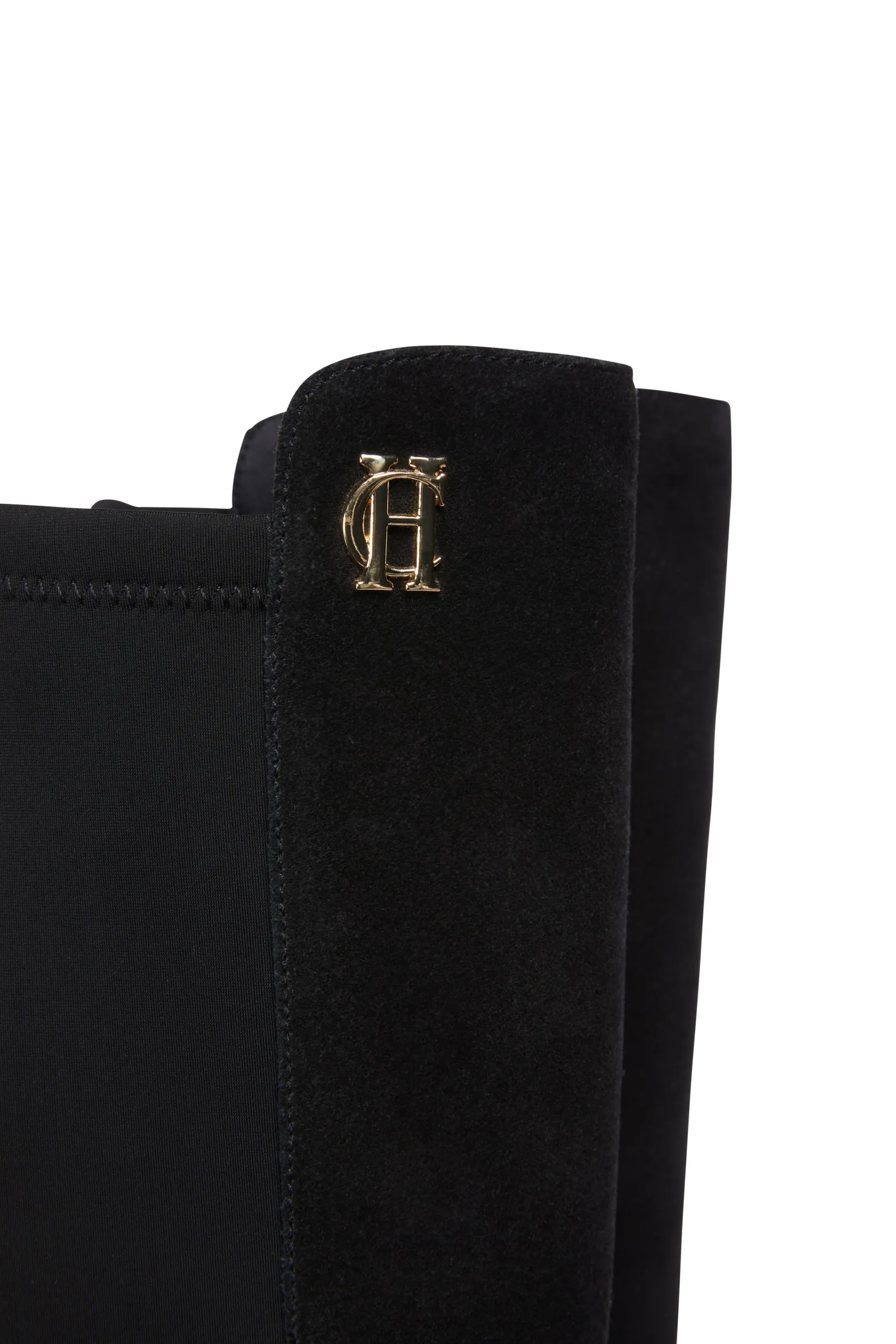 Albany Heeled Boot (Black Suede)