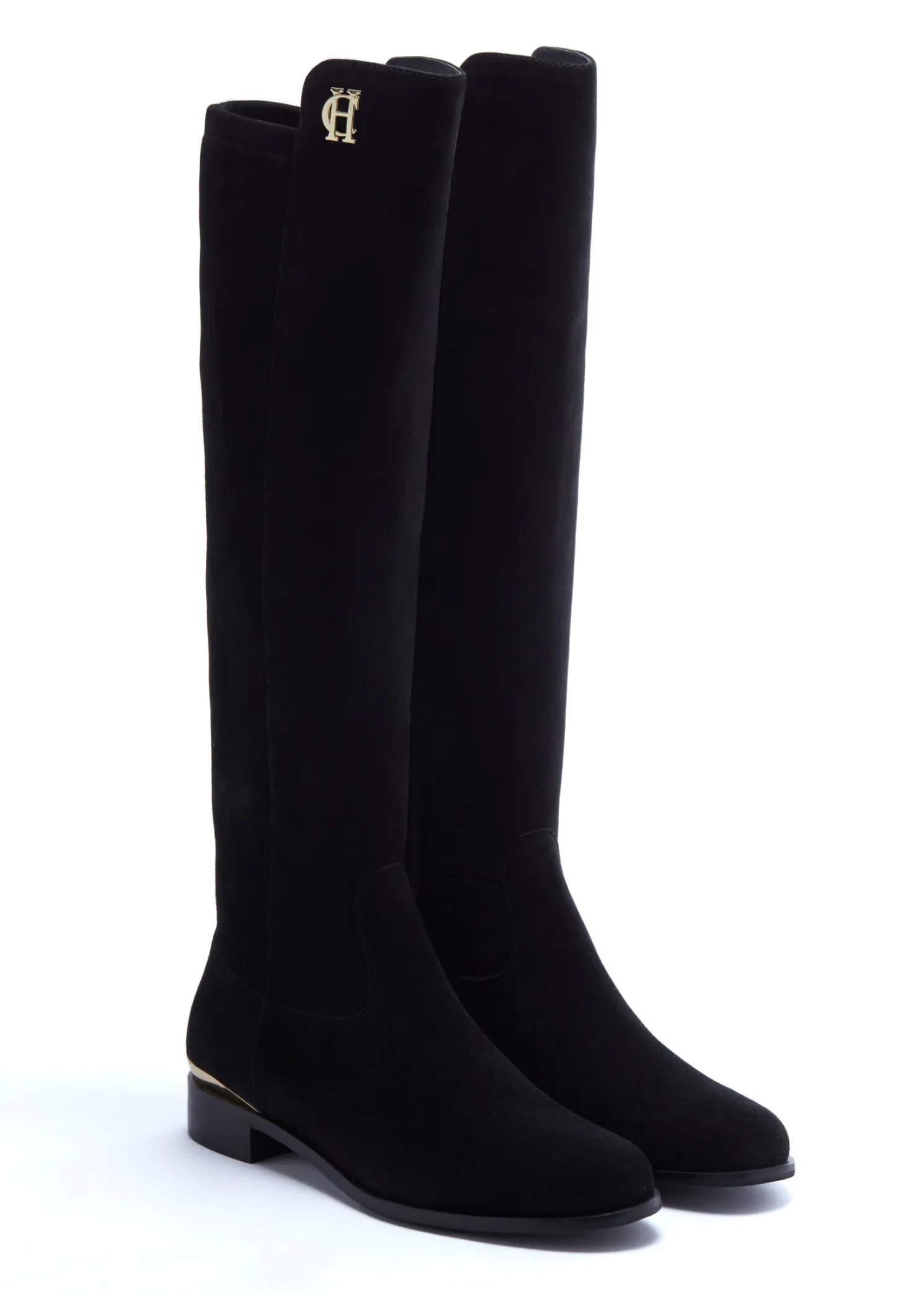 Albany Knee Boot (Black Suede)