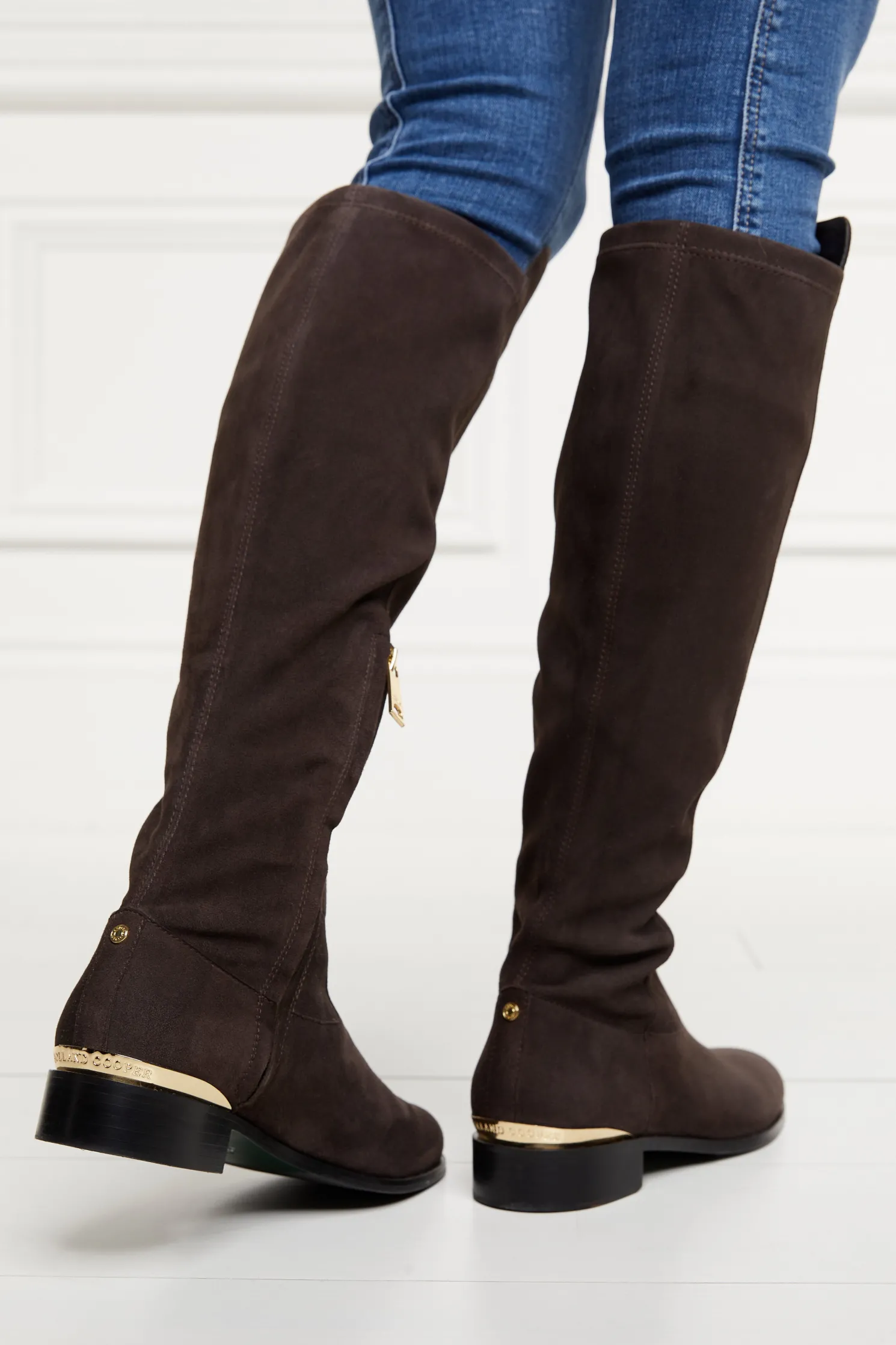 Albany Knee Boot (Chocolate Suede)
