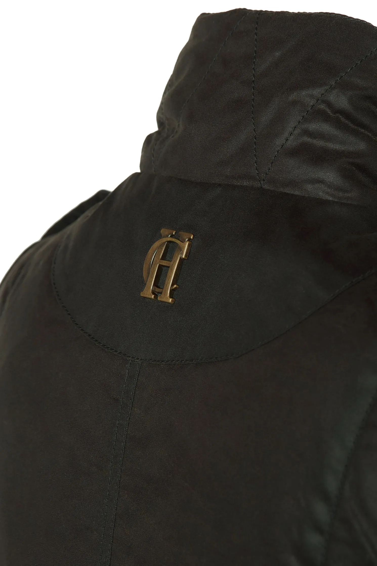 Alma Wax Gilet (Dark Olive)