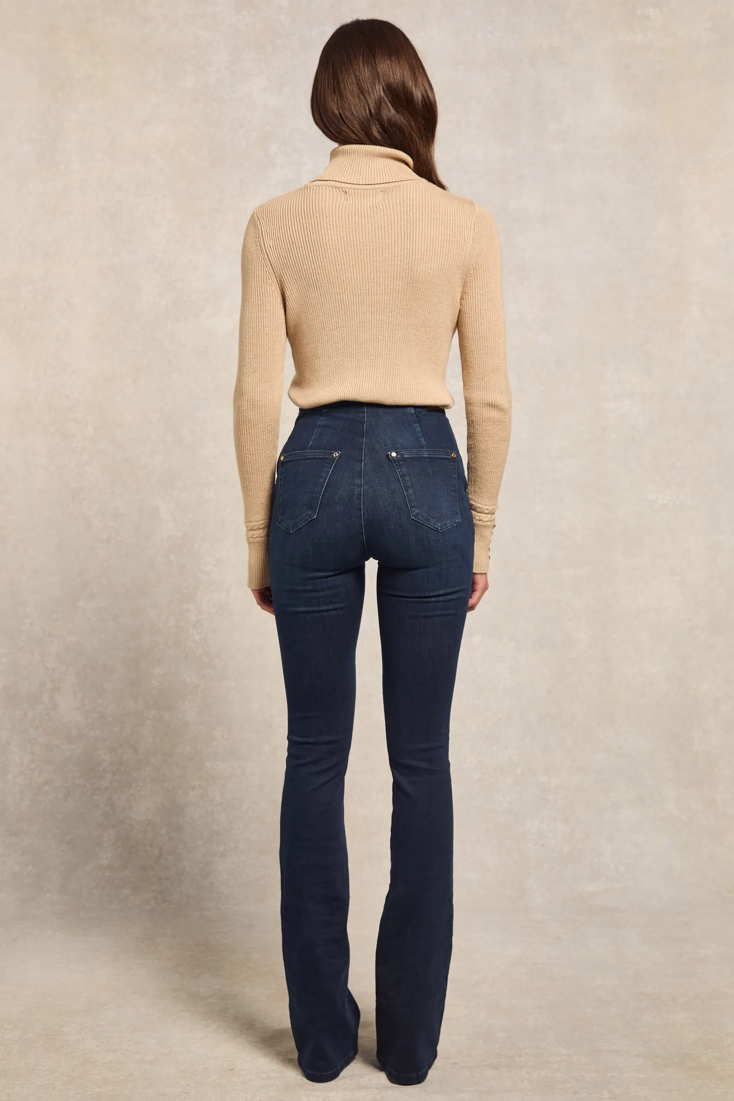 Amoria Flared Jean (Deep Indigo)