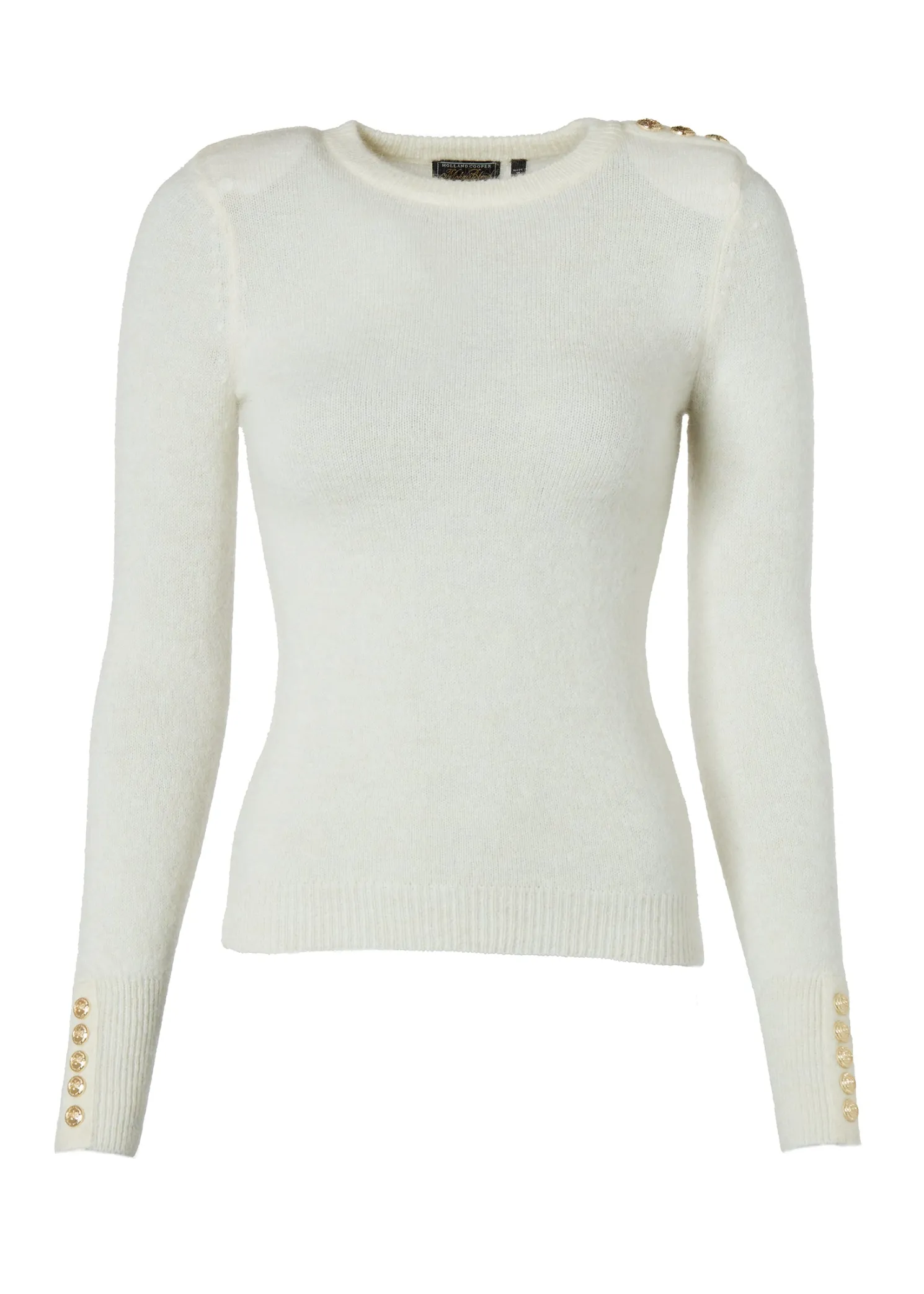 Amy Crew Neck Knit (Natural)