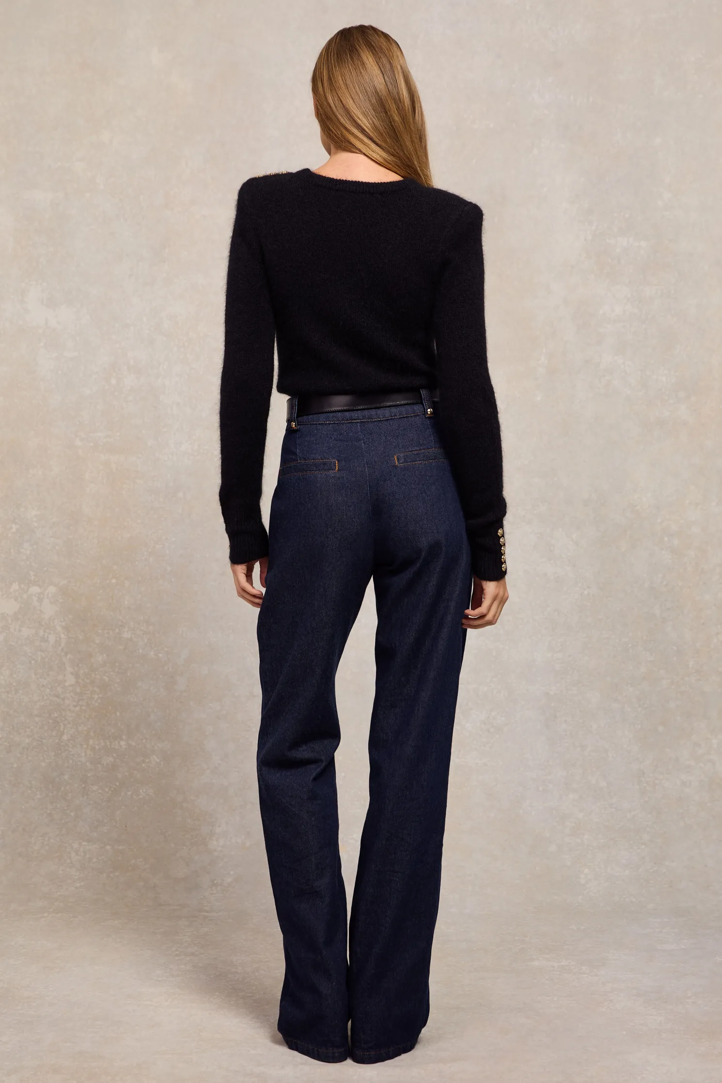 Amy Crew Neck Knit (Black)