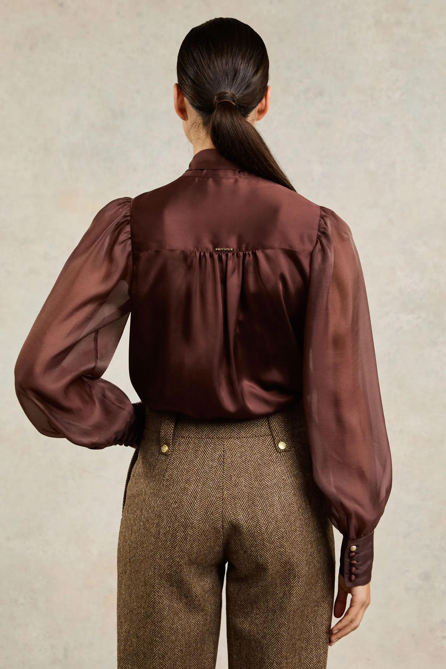 Ariella Blouse (Chocolate)