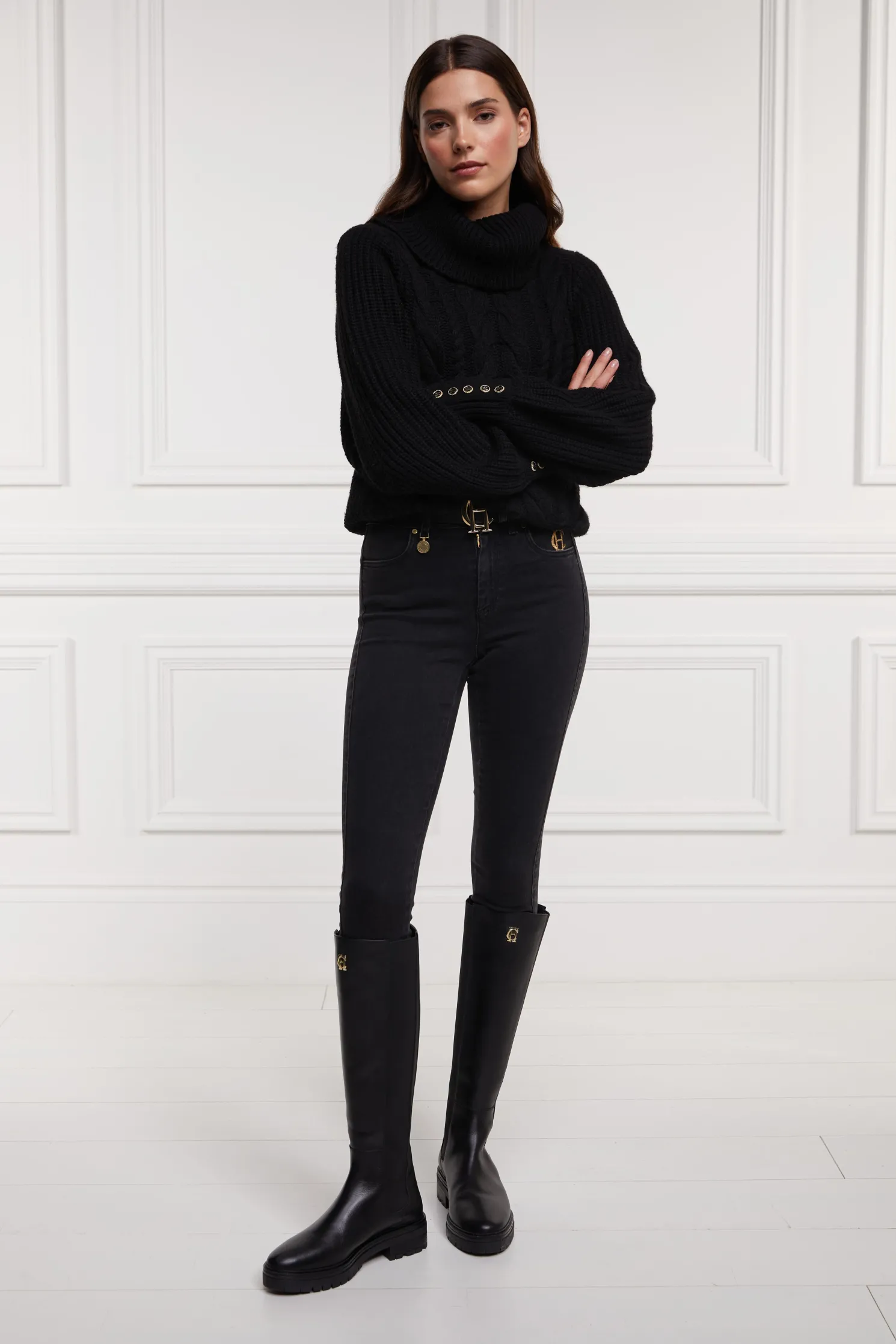 Astoria Knee Boot (Black)