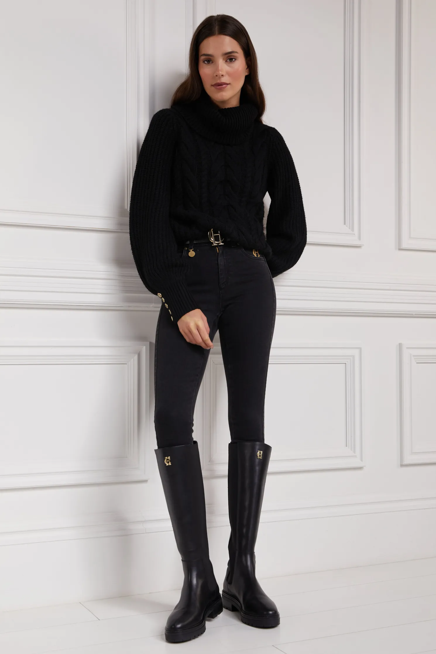 Astoria Knee Boot (Black)