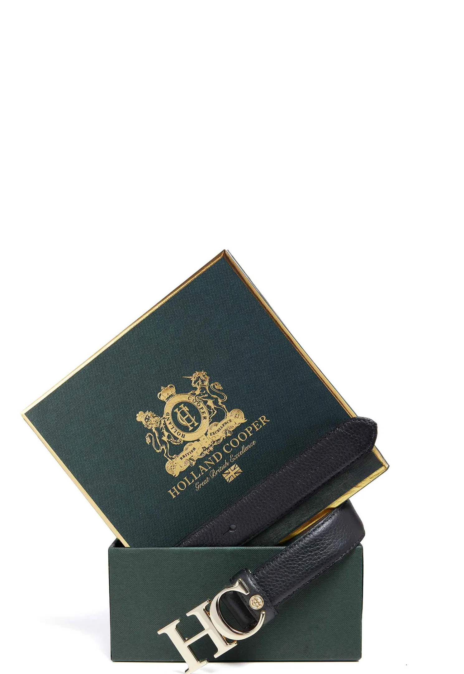 Atelier Slim Logo Belt (Black)