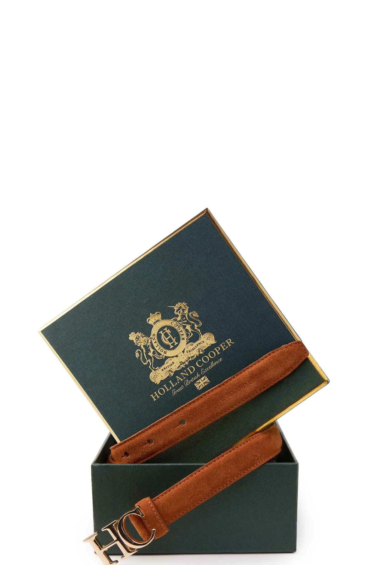 Atelier Ultra Slim Belt (Tan Suede)