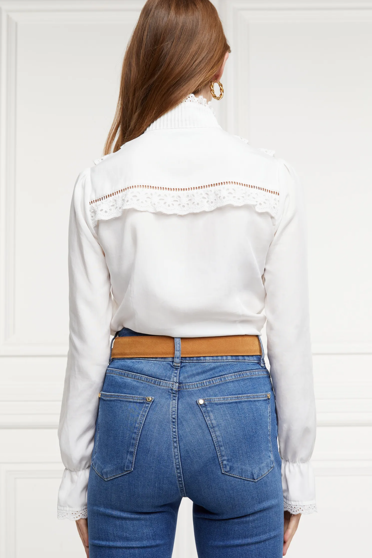 Audley Lace Blouse (White)