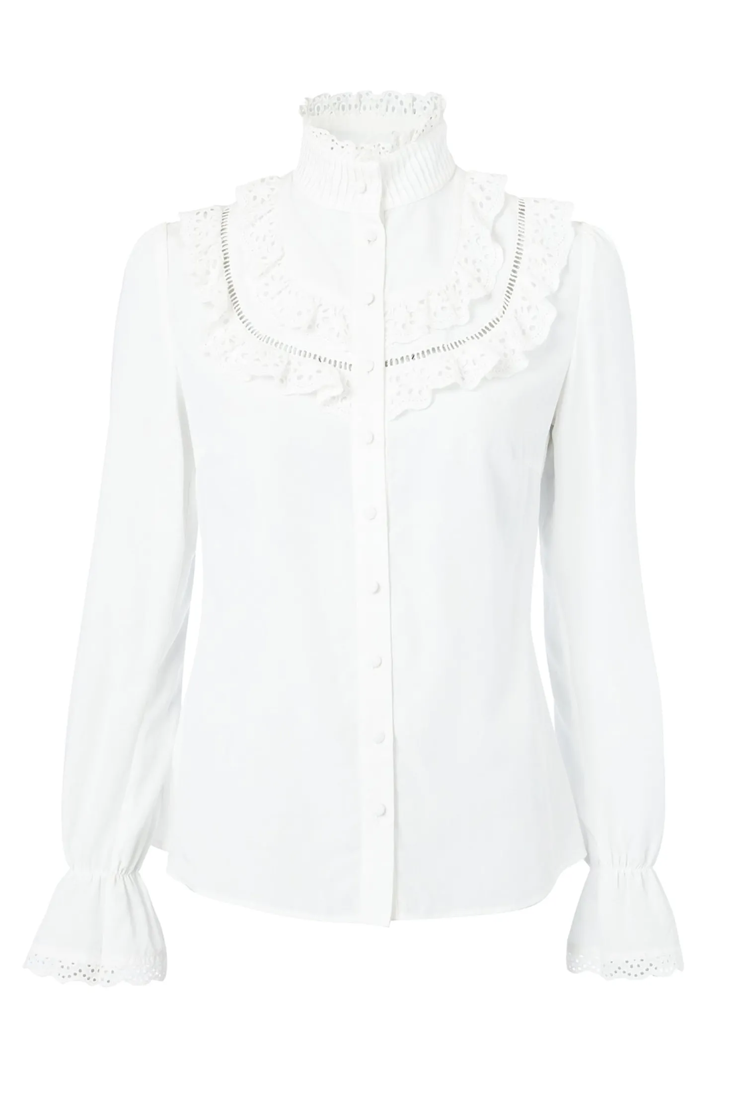 Audley Lace Blouse (White)