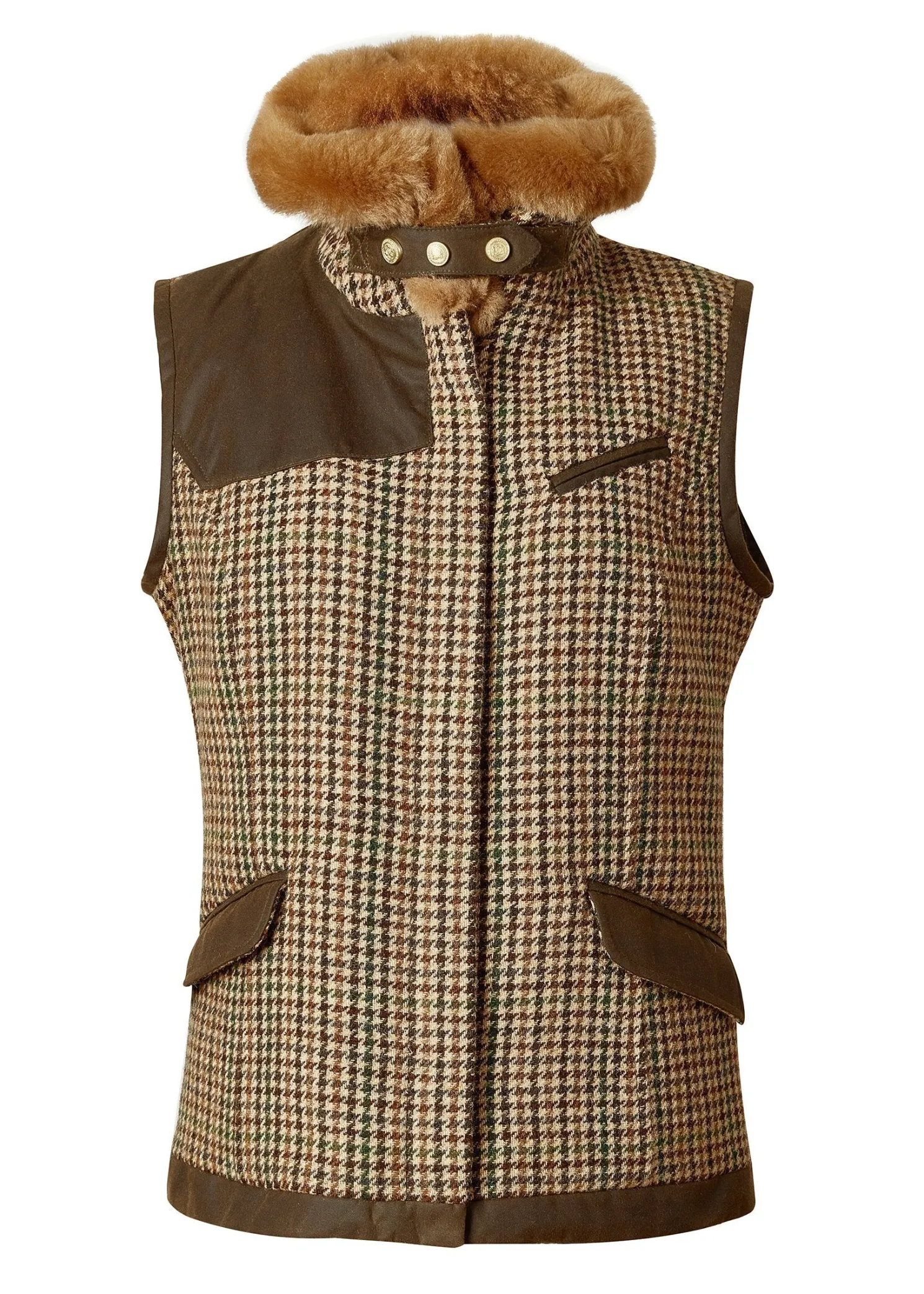Aviator Gilet (Hailes Green Tweed)