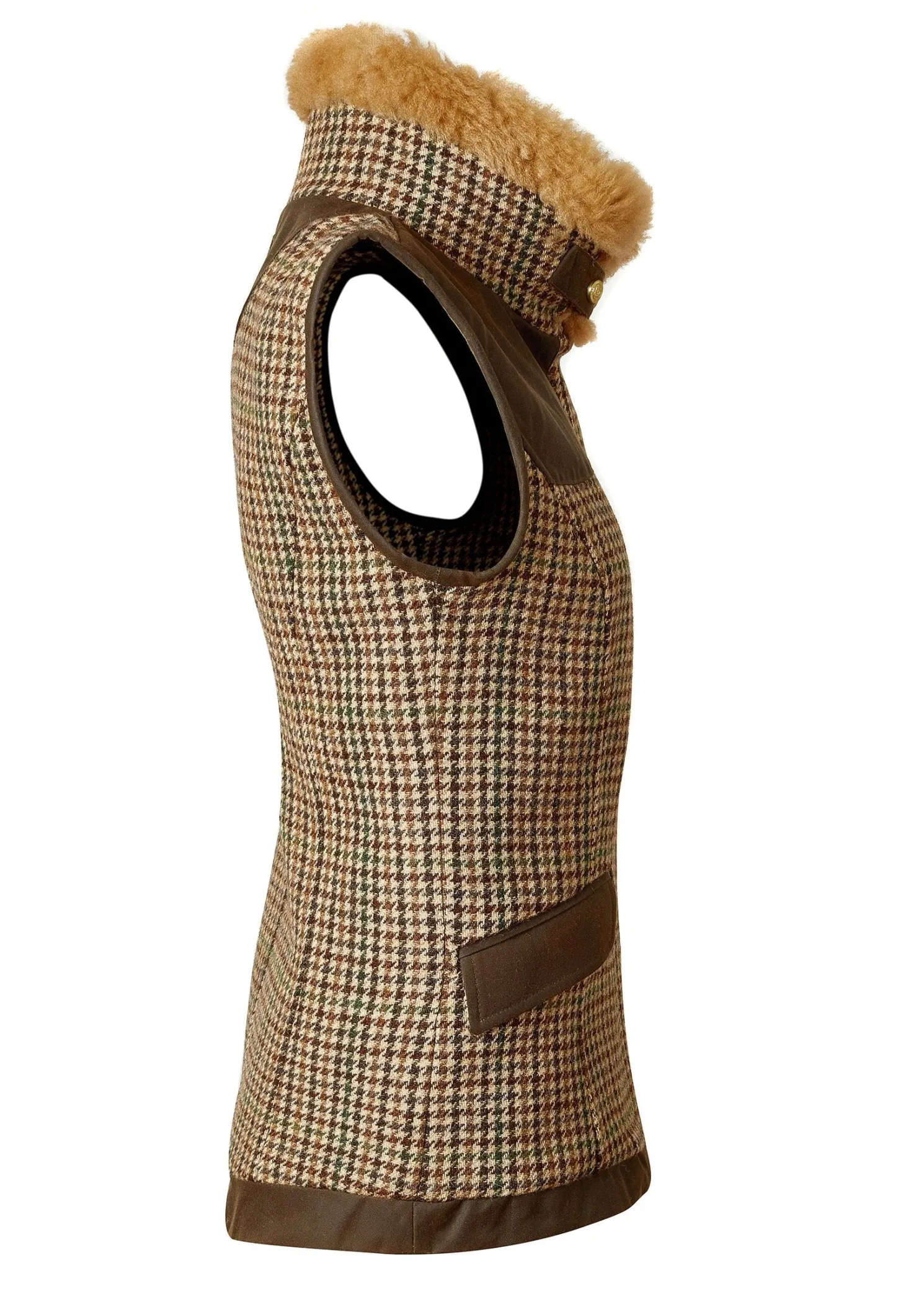 Aviator Gilet (Hailes Green Tweed)