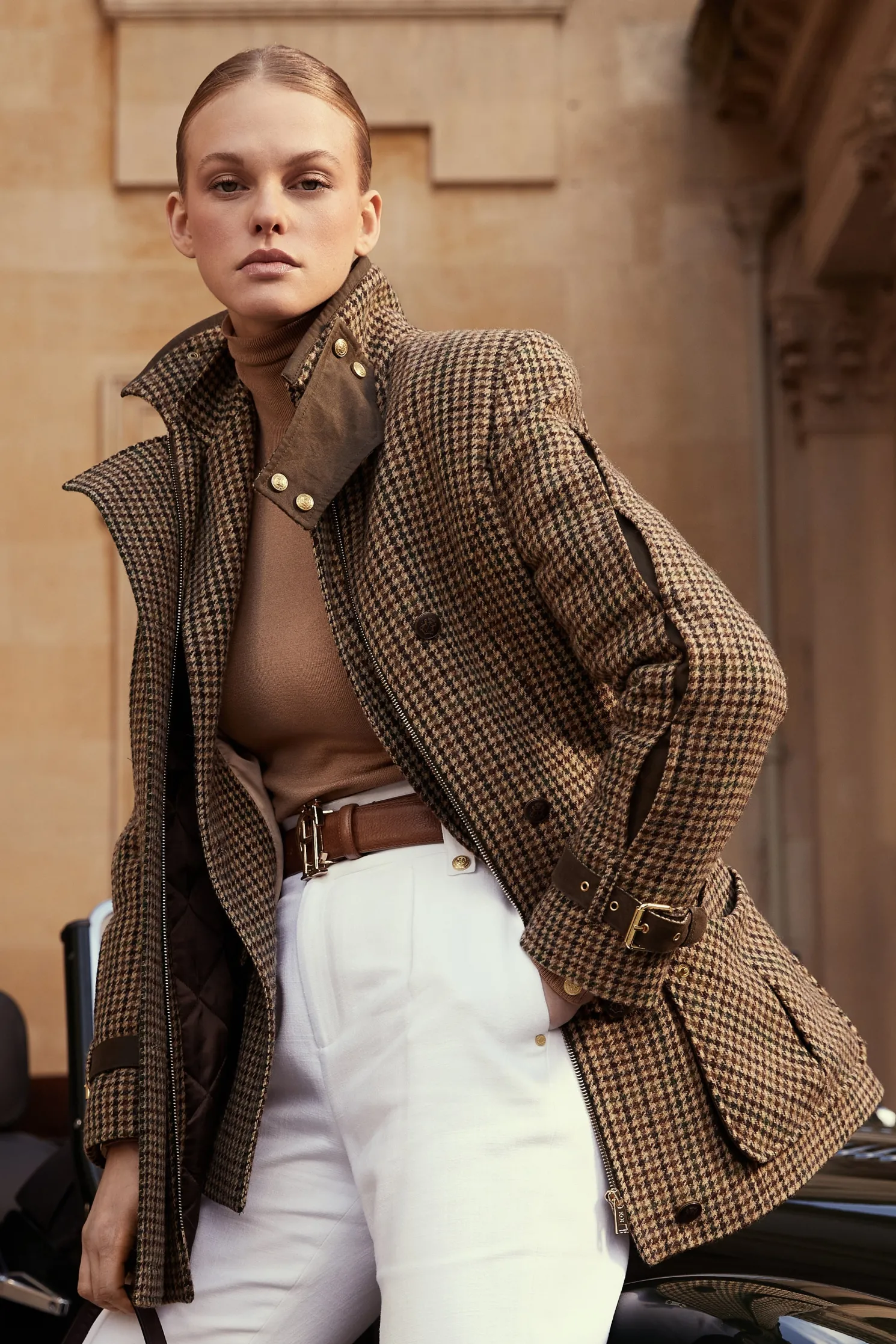 Balmoral Field Coat (Hailes Green Tweed)