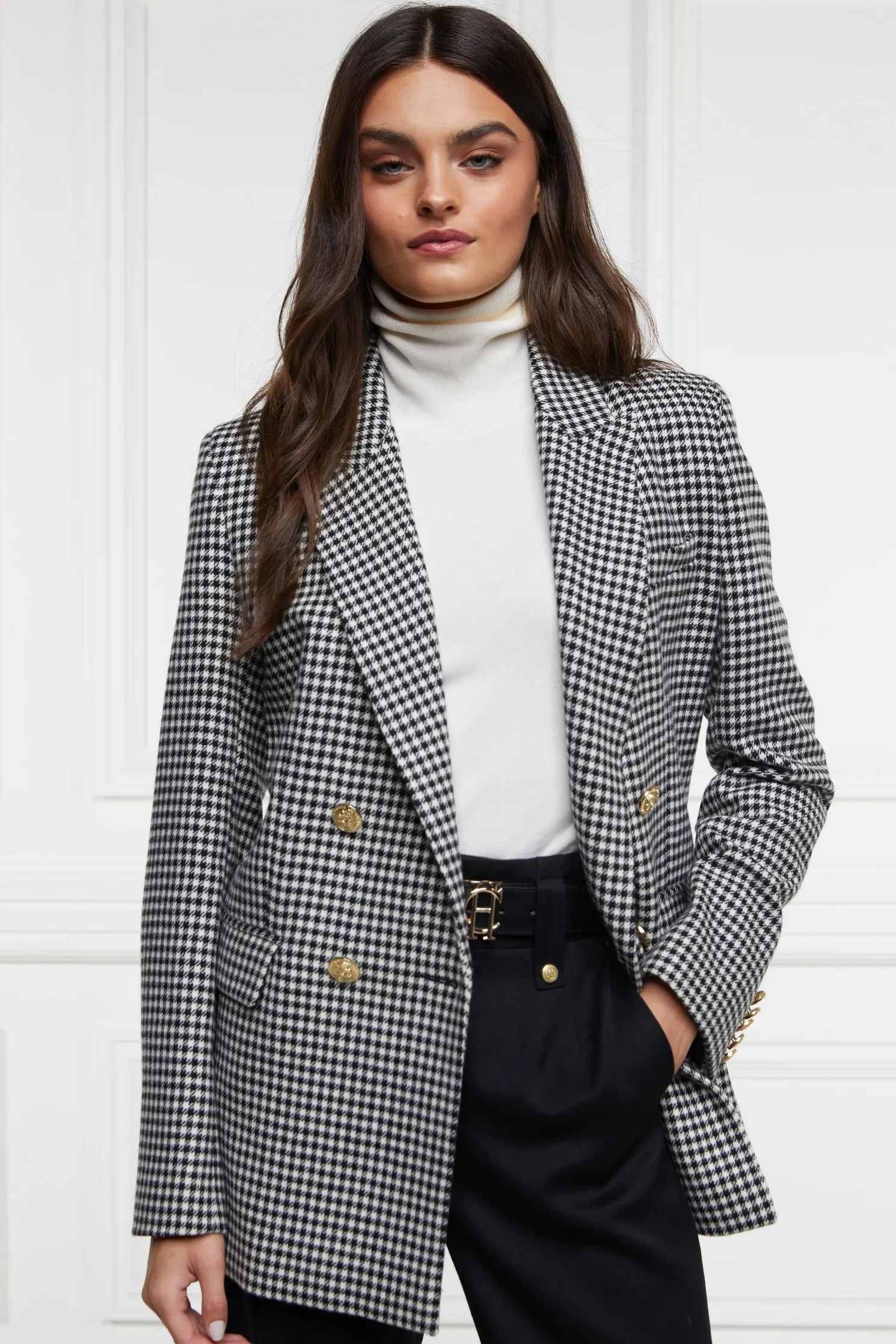 Belgravia Blazer (Black & White Puppy Tooth)