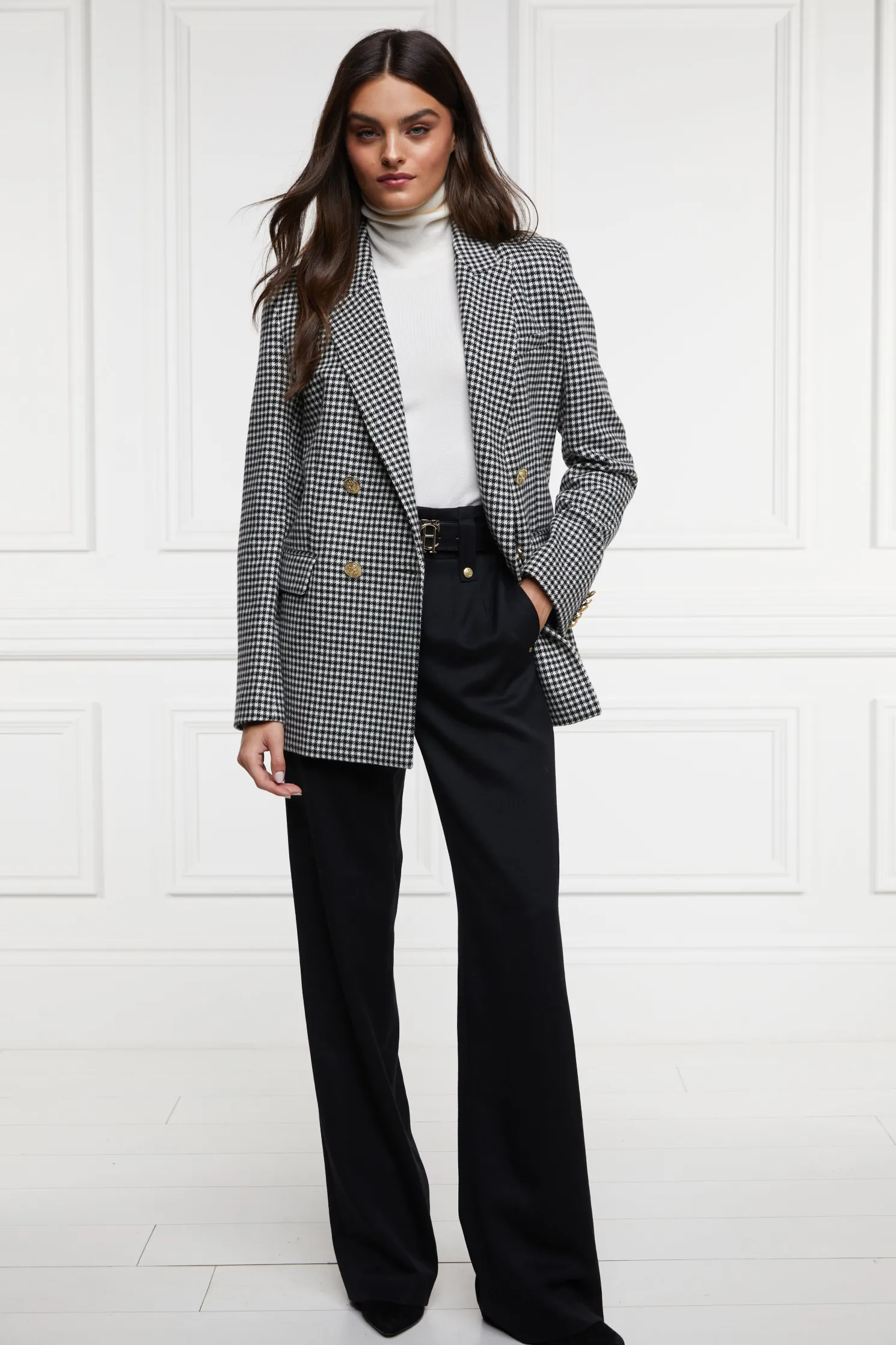 Belgravia Blazer (Black & White Puppy Tooth)