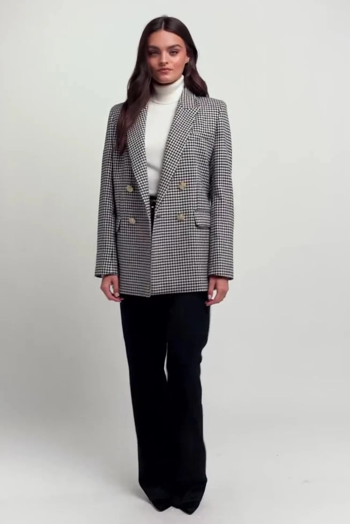 Belgravia Blazer (Black & White Puppy Tooth)