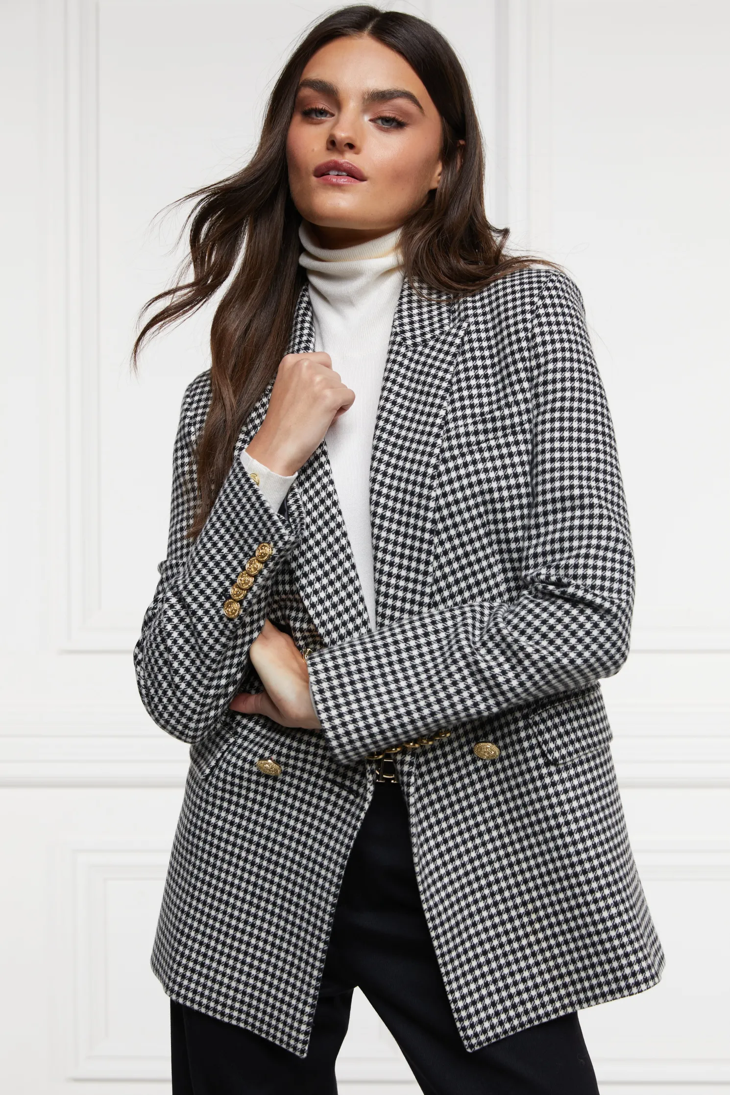 Belgravia Blazer (Black & White Puppy Tooth)