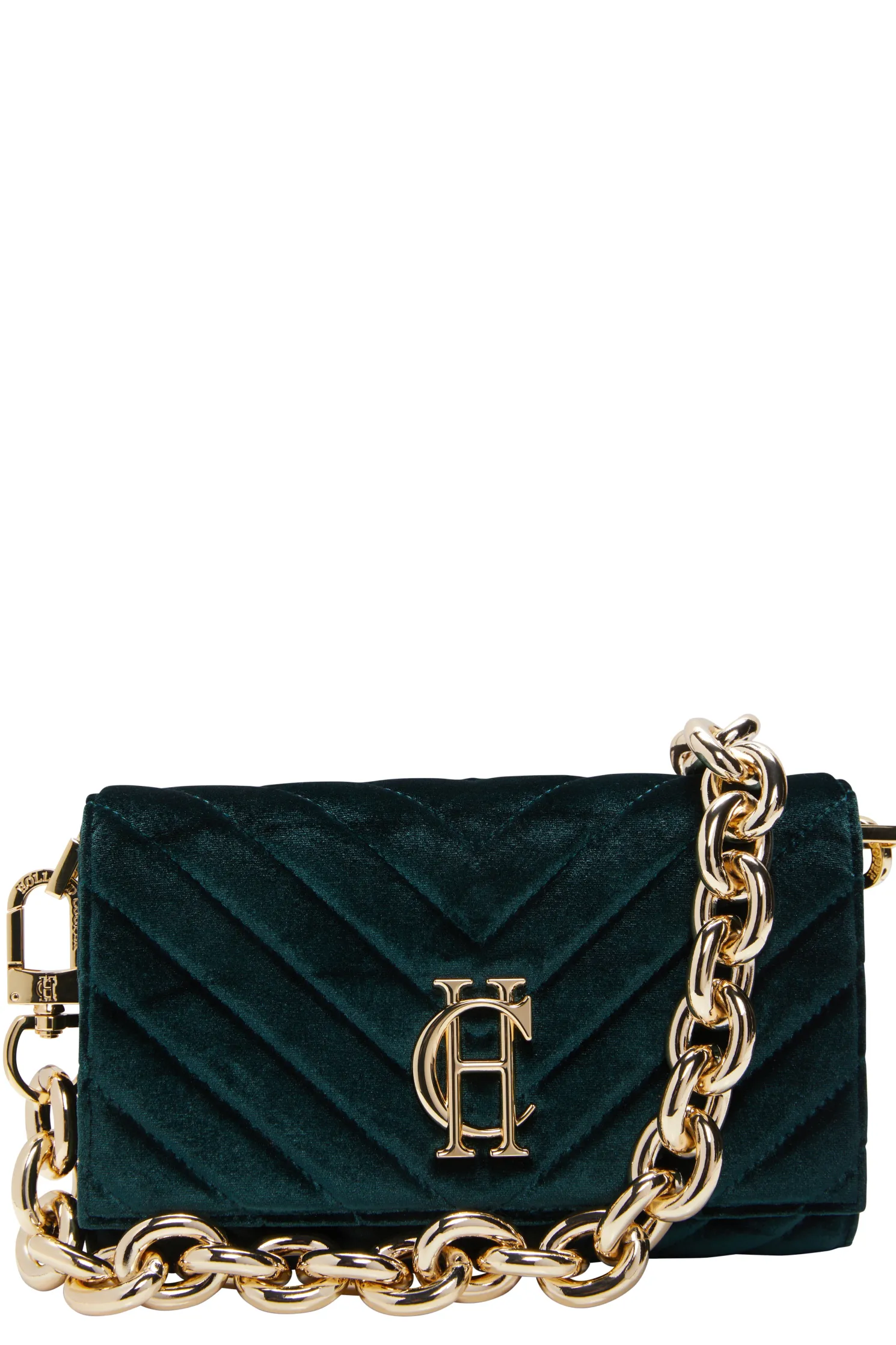 Belgravia Clutch Bag (Emerald Velvet)