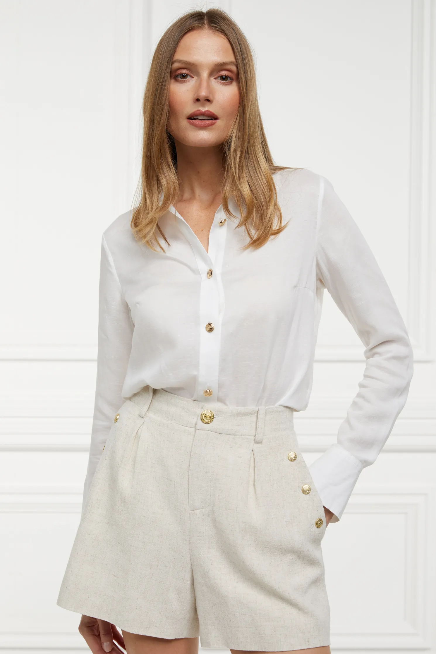 Belgravia Tailored Short (Natural Linen)