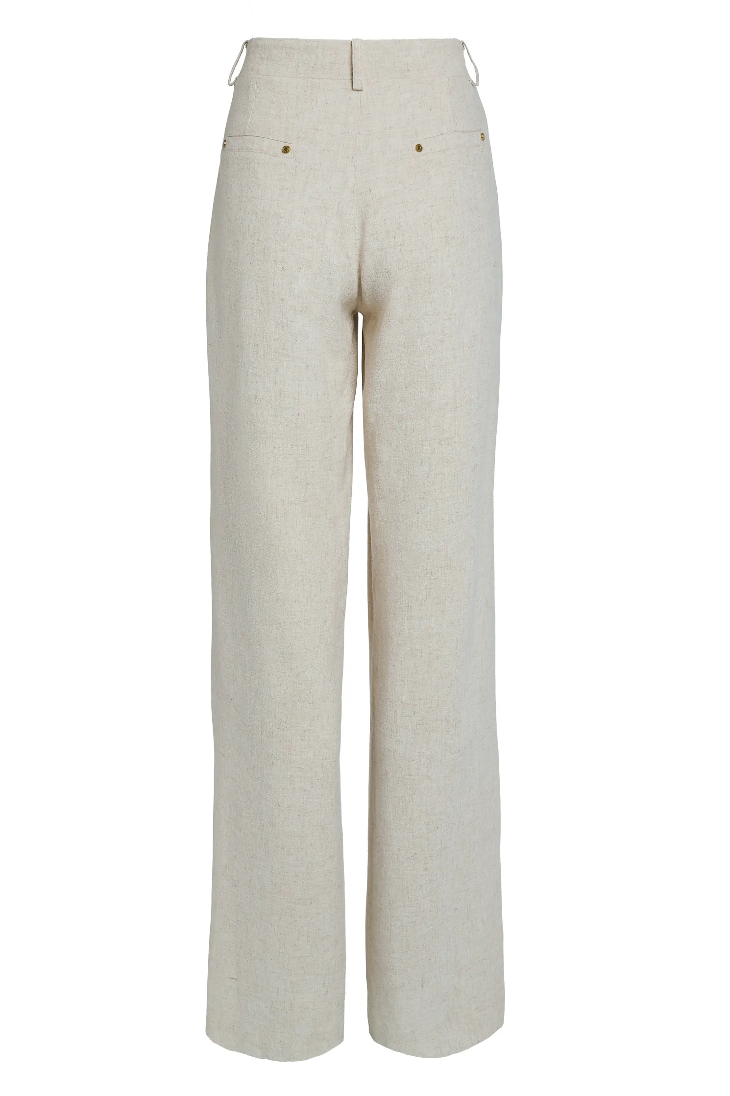 Belgravia Wide Leg Trouser (Natural Linen)
