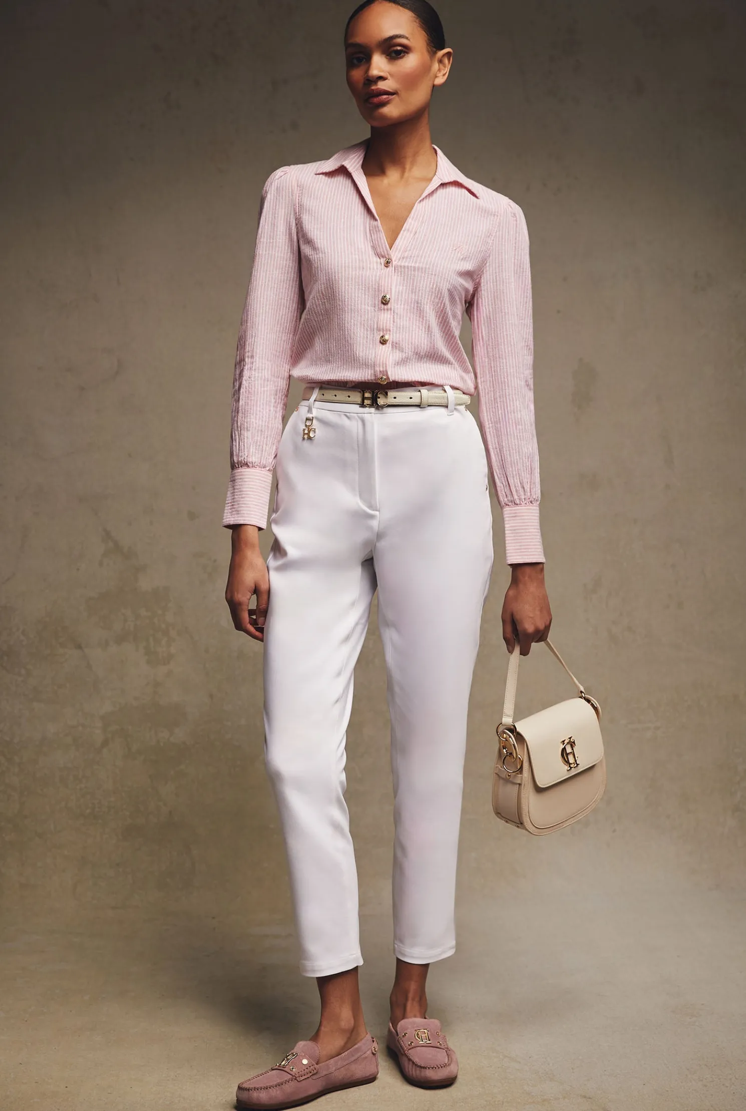 Bexley Cigarette Trouser (White)