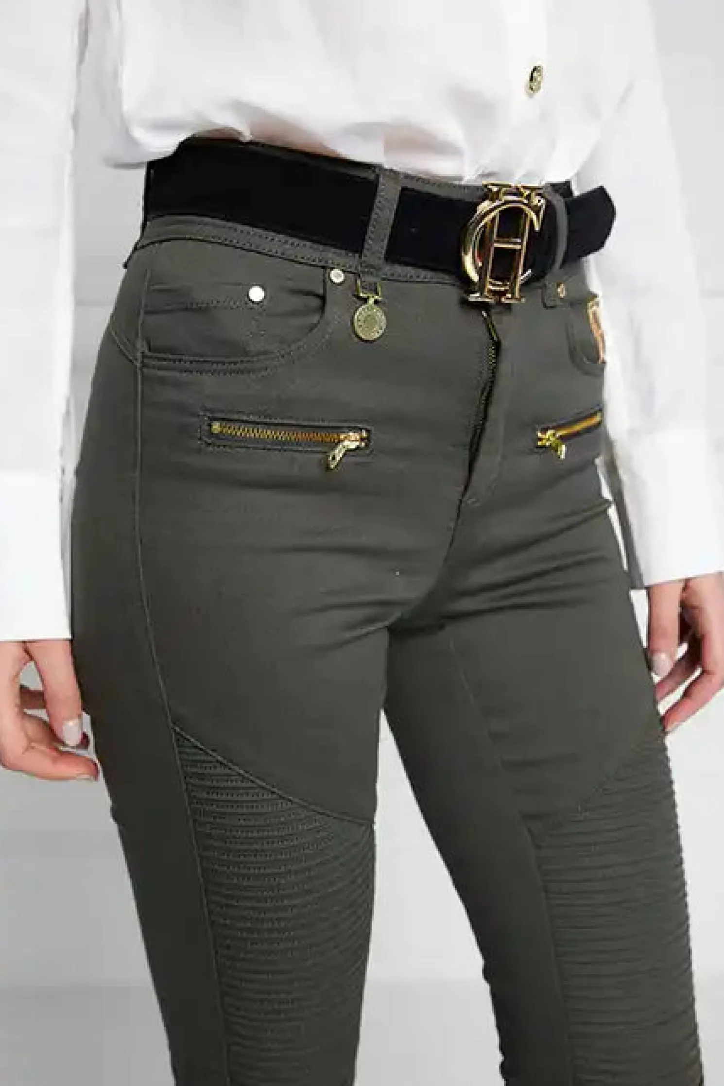 Biker Jean (Hunter Green)