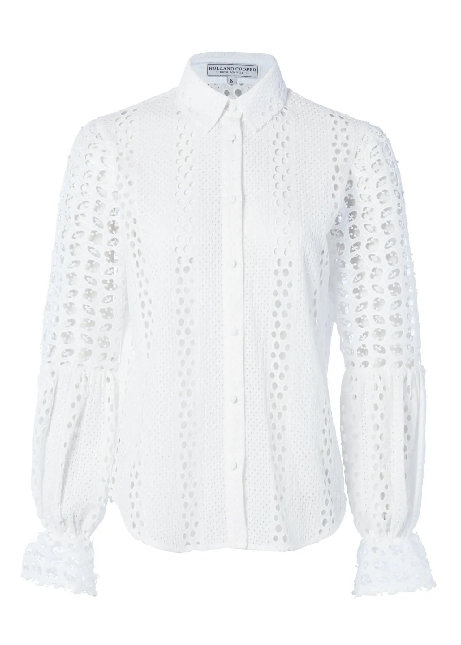 Broderie Lace Shirt (White)