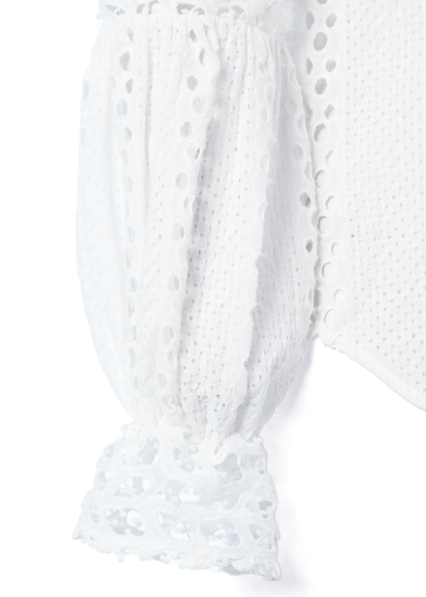 Broderie Lace Shirt (White)
