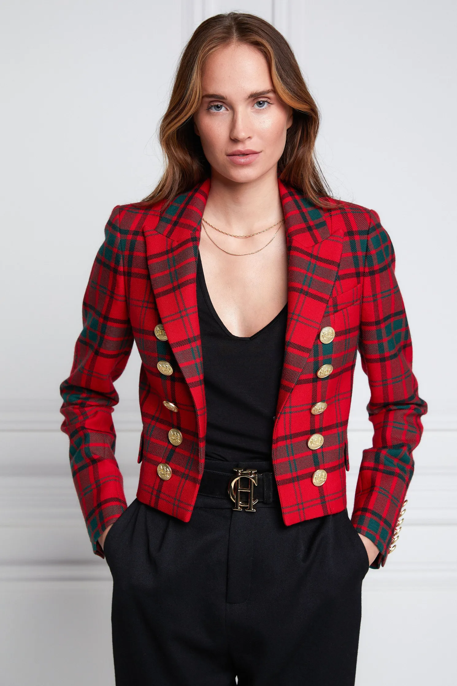 Brompton Jacket (Red Tartan)