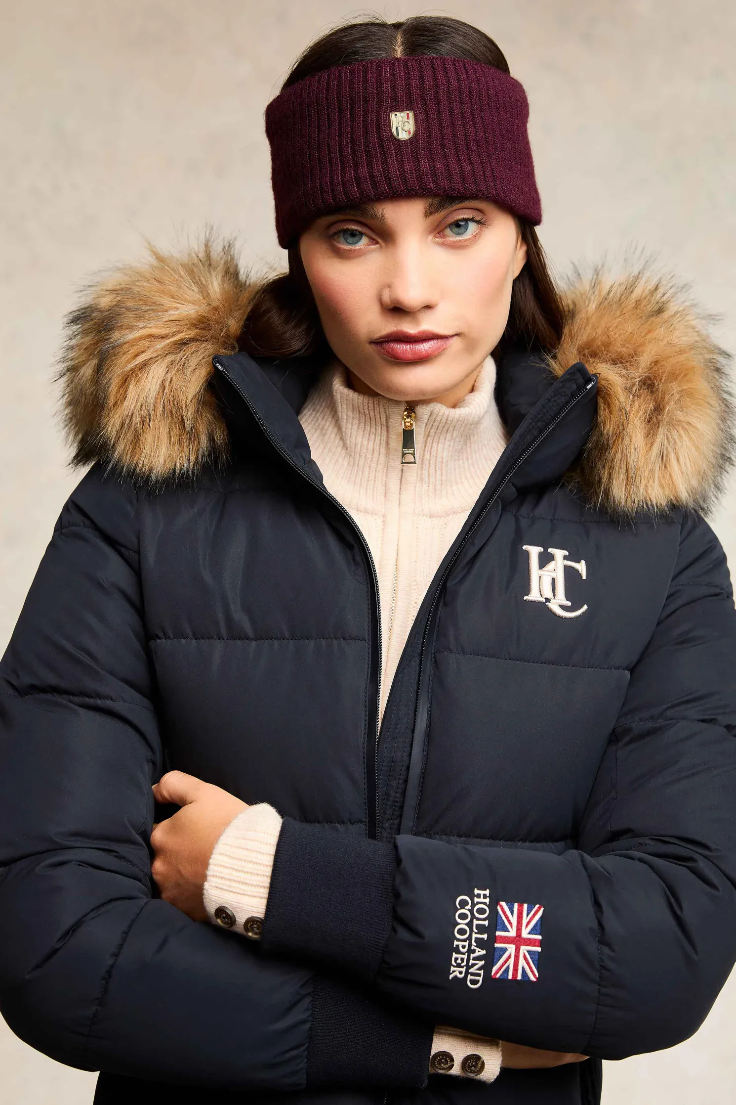 Burghley Headband (Aubergine)