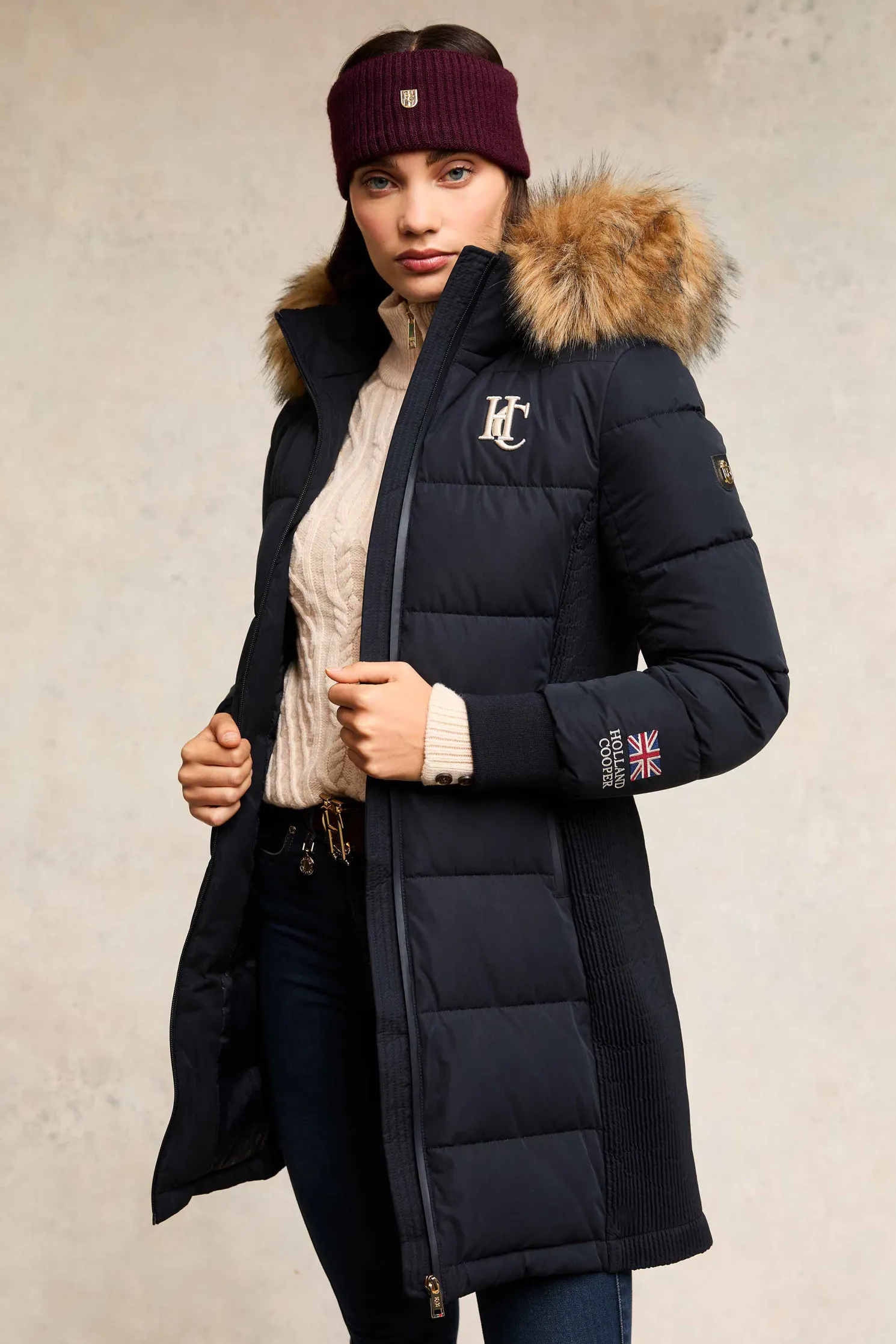 Burghley Headband (Aubergine)