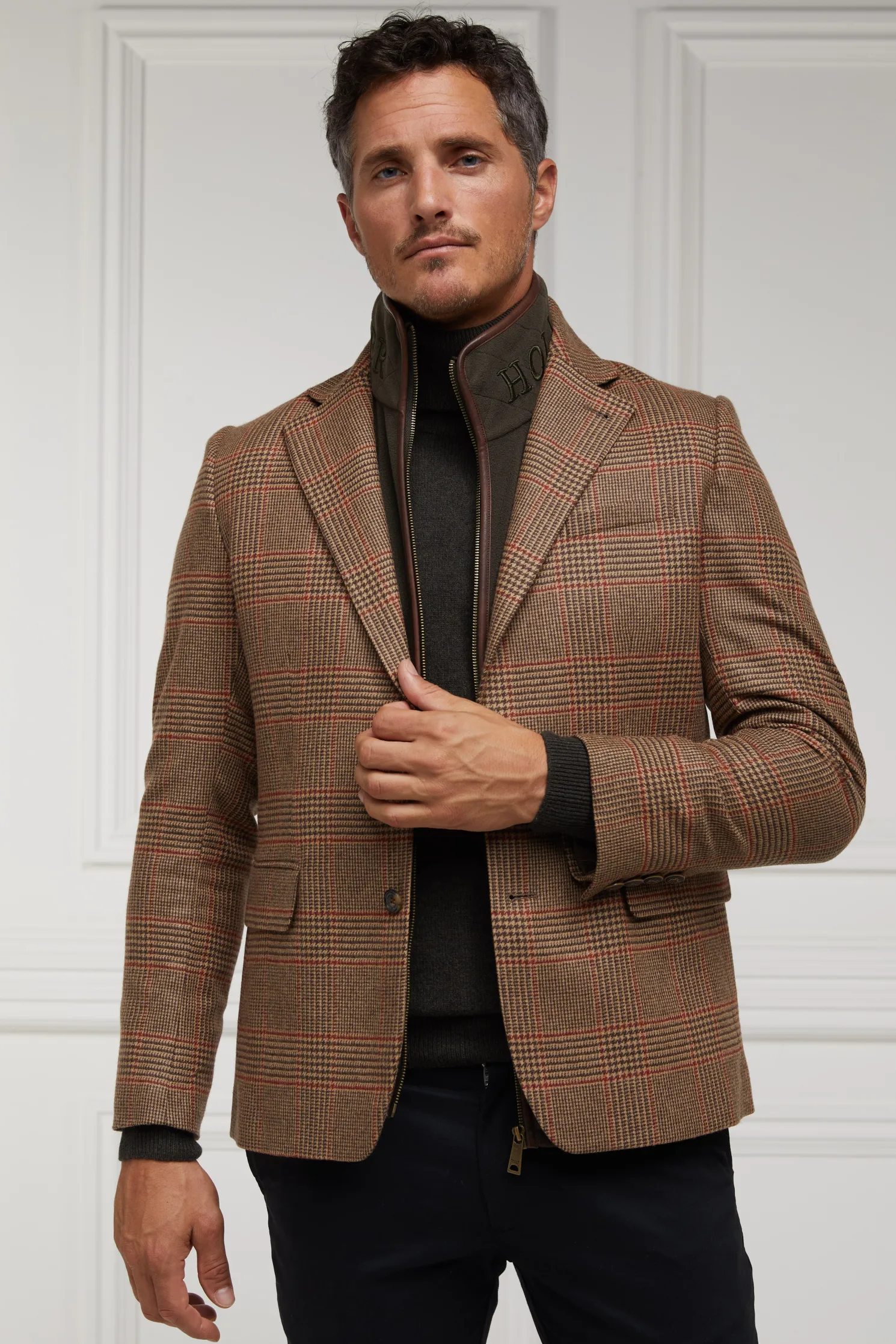 Byron Roll Neck Knit (Charcoal)