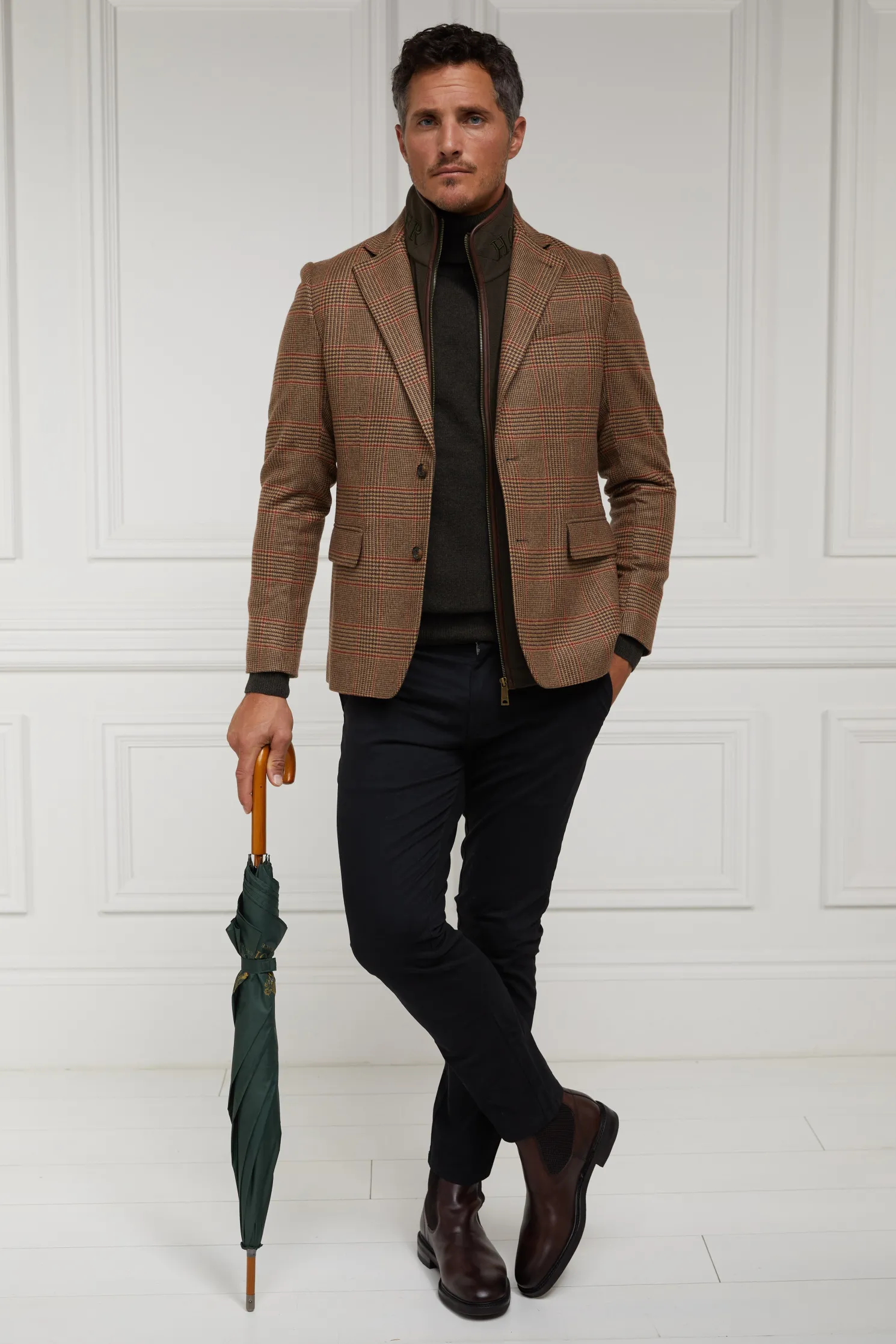 Byron Roll Neck Knit (Charcoal)