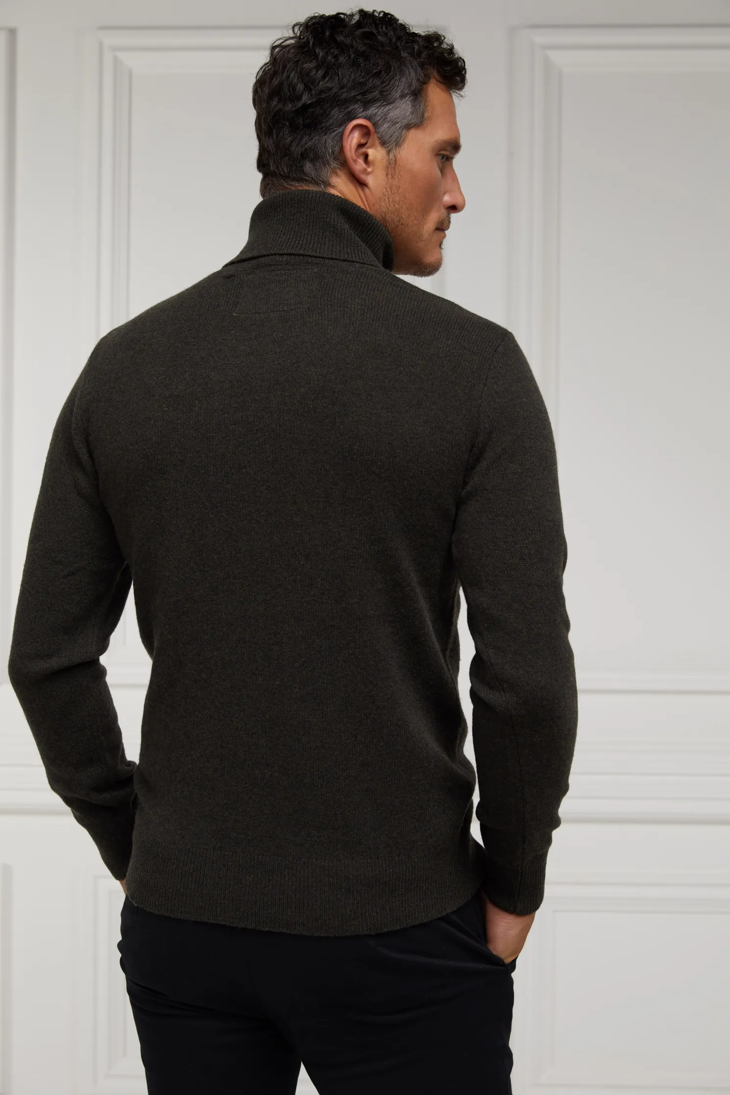 Byron Roll Neck Knit (Charcoal)