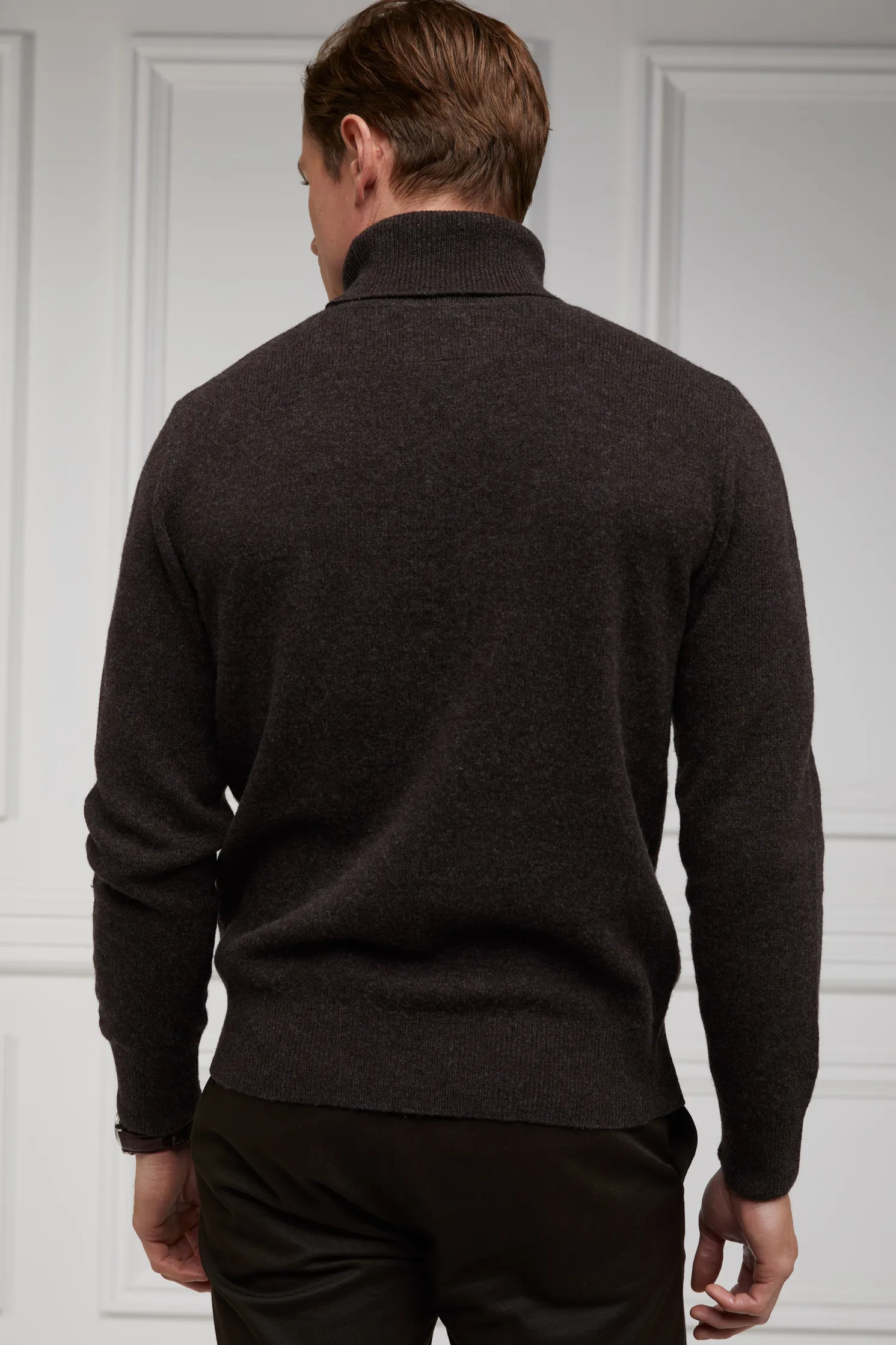 Byron Roll Neck Knit (Chocolate)