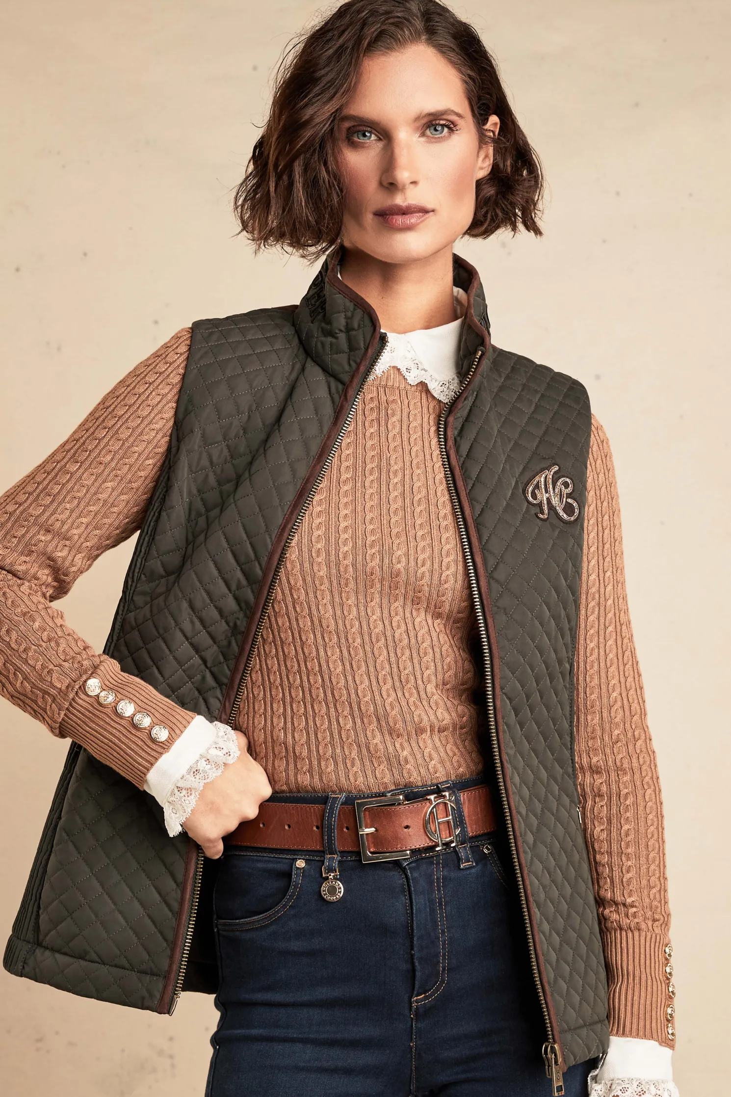 Cambridge Gilet (Dark Olive)