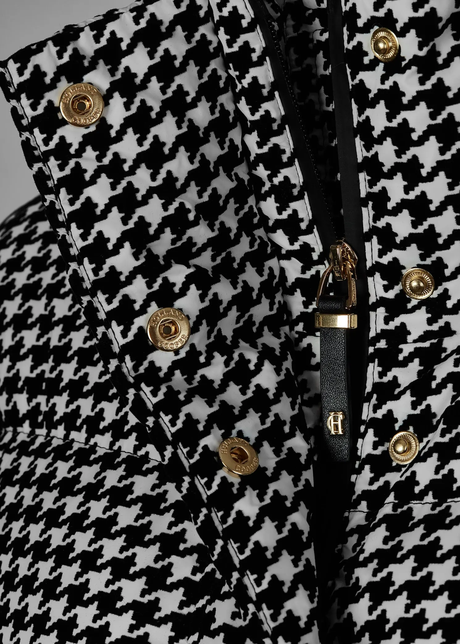 Camden Longline Coat (Houndstooth)