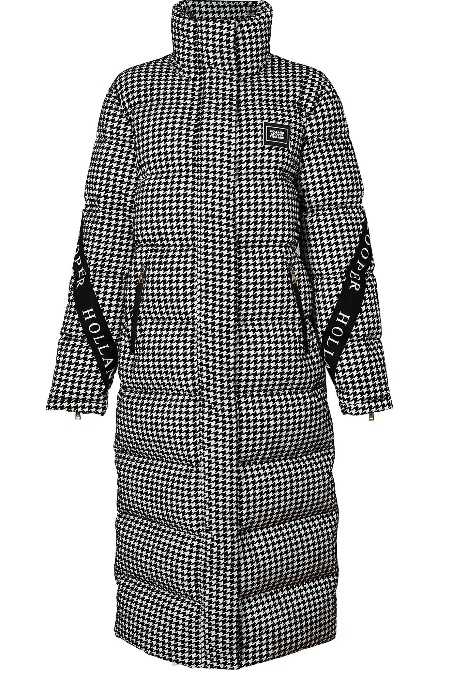 Camden Longline Coat (Houndstooth)