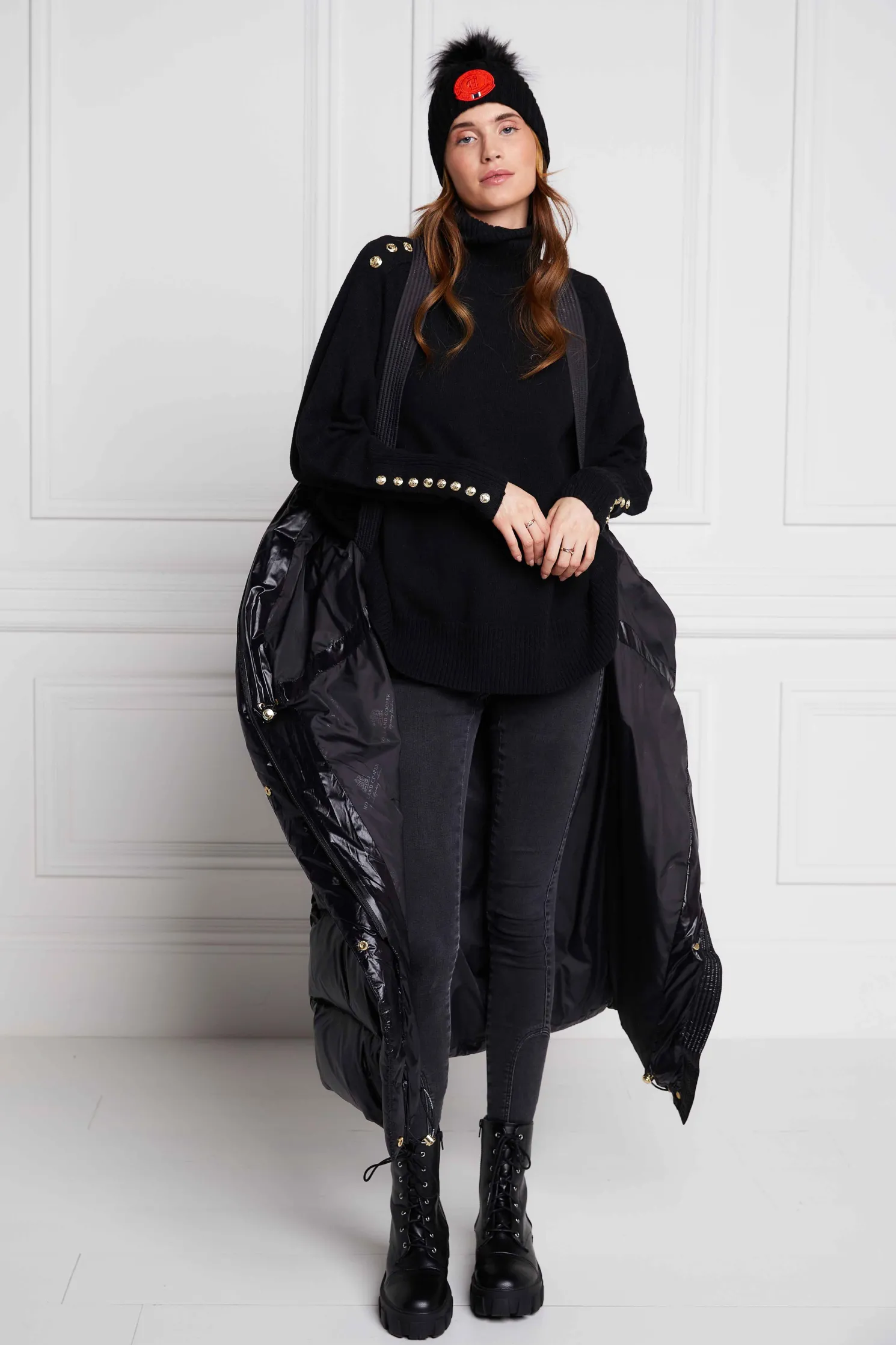 Camden Longline Coat (Black)