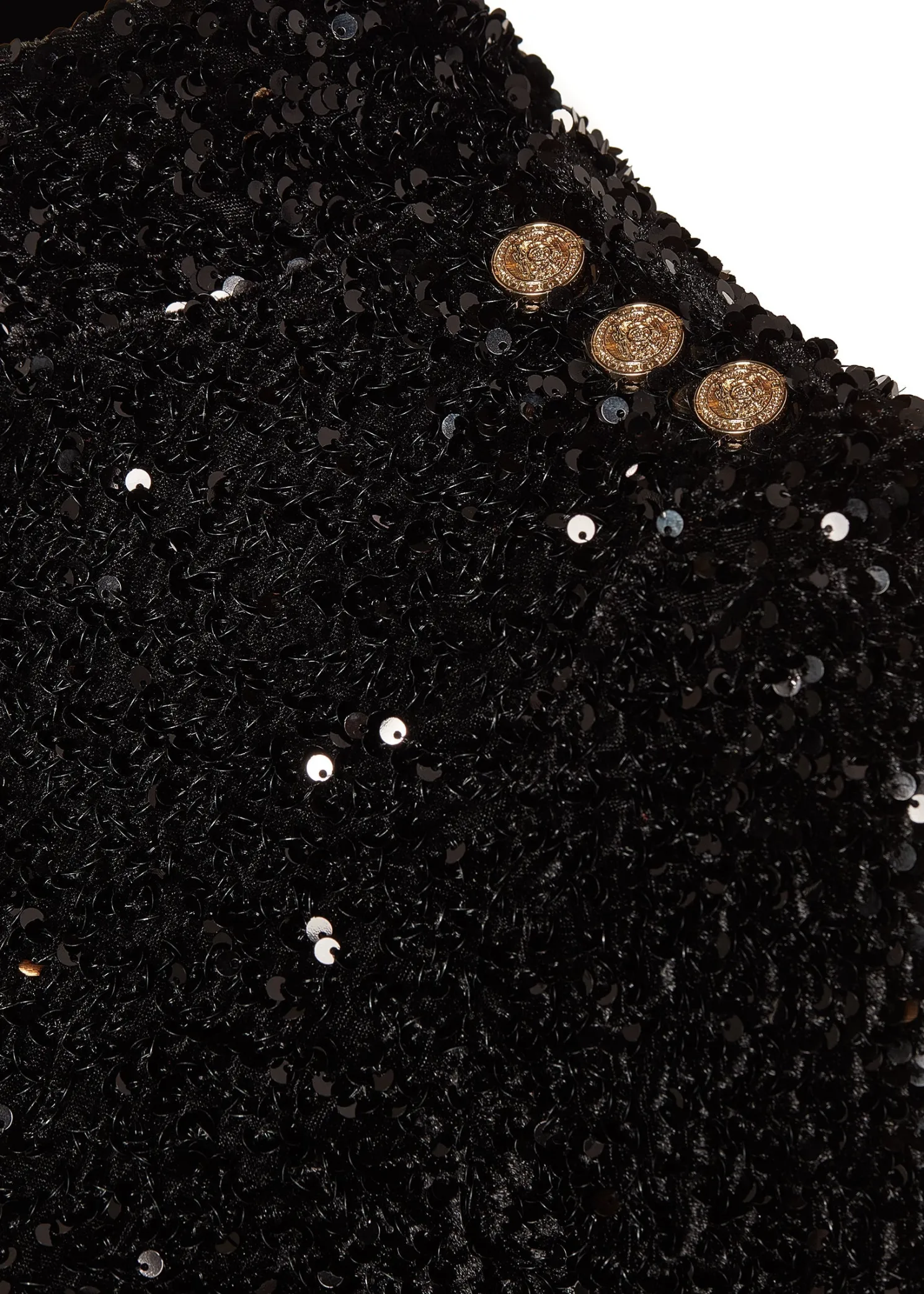 Cara Sequin Mini Dress (Black Sequin)