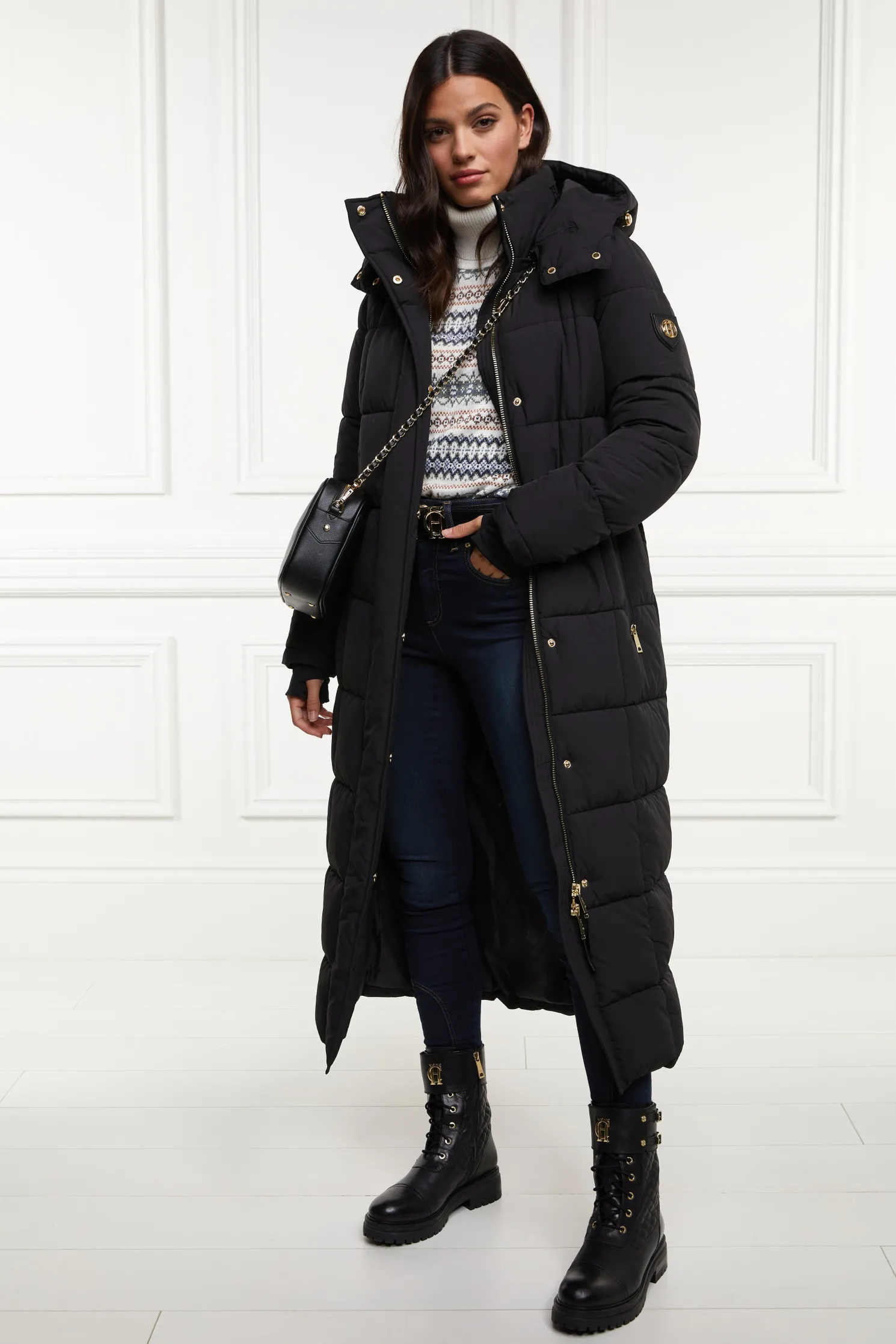 Carrington Longline Coat (Black)