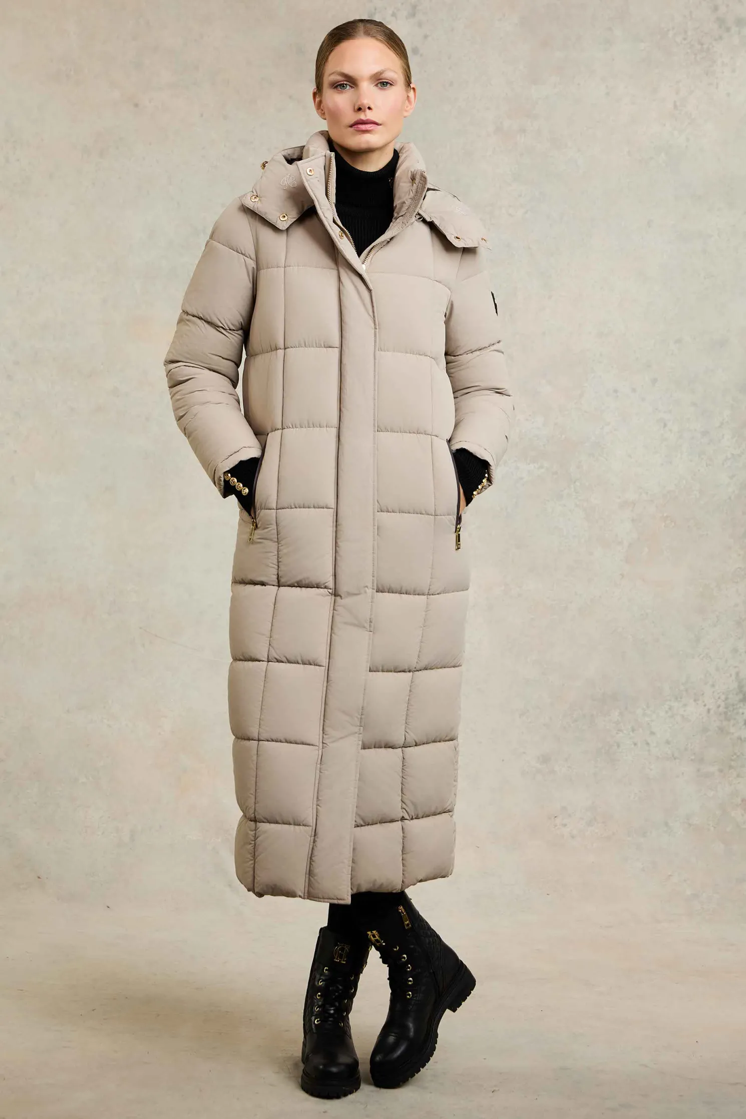 Carrington Longline Coat (Stone)