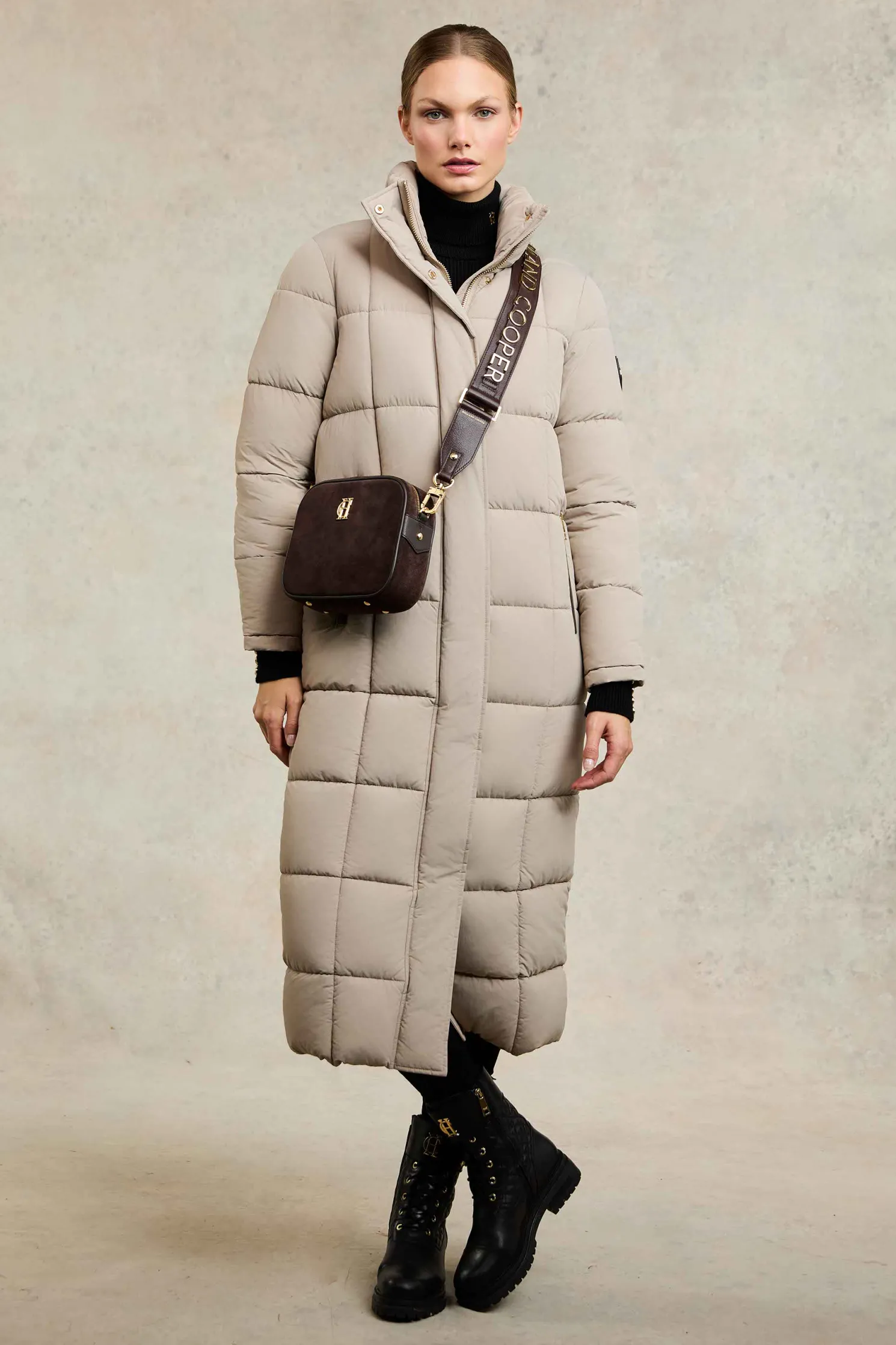 Carrington Longline Coat (Stone)