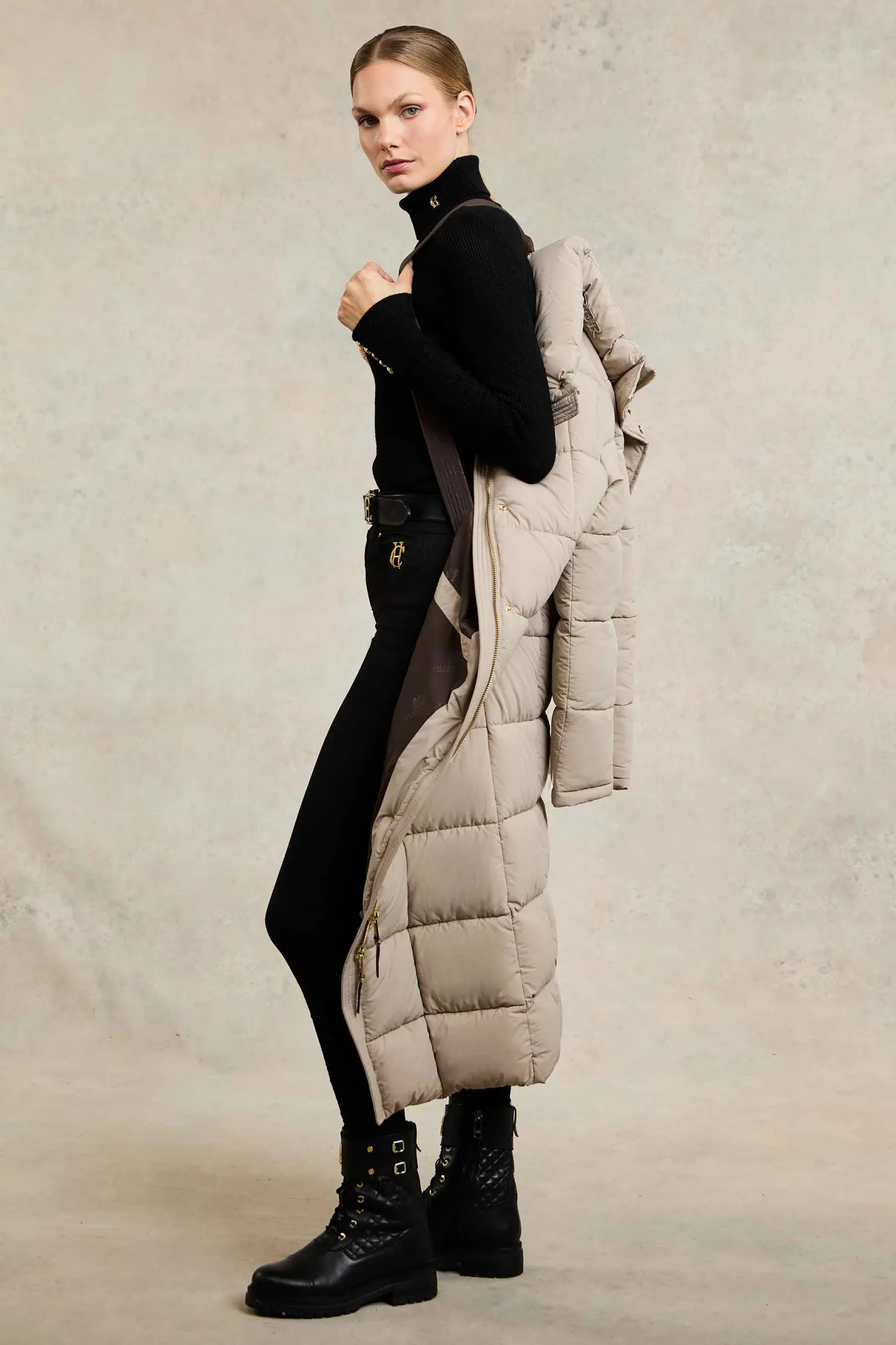 Carrington Longline Coat (Stone)