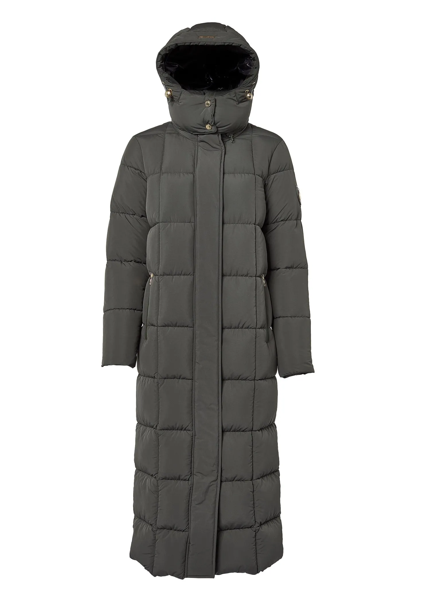 Carrington Longline Coat (Dark Olive)